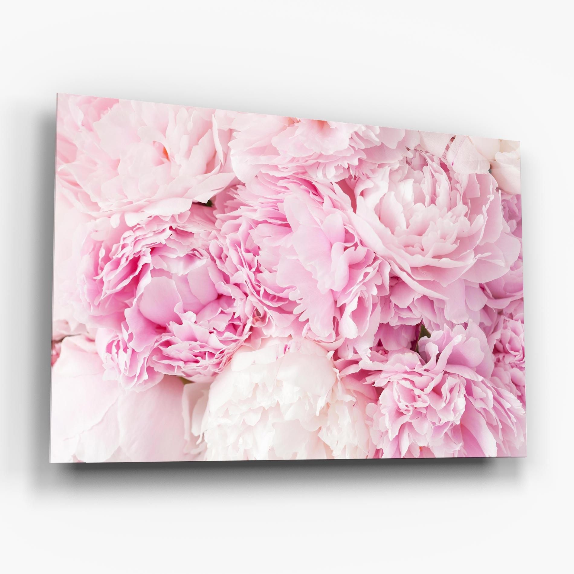 Стъклена картина Dreamy Pink Pastel Peony mockup 6