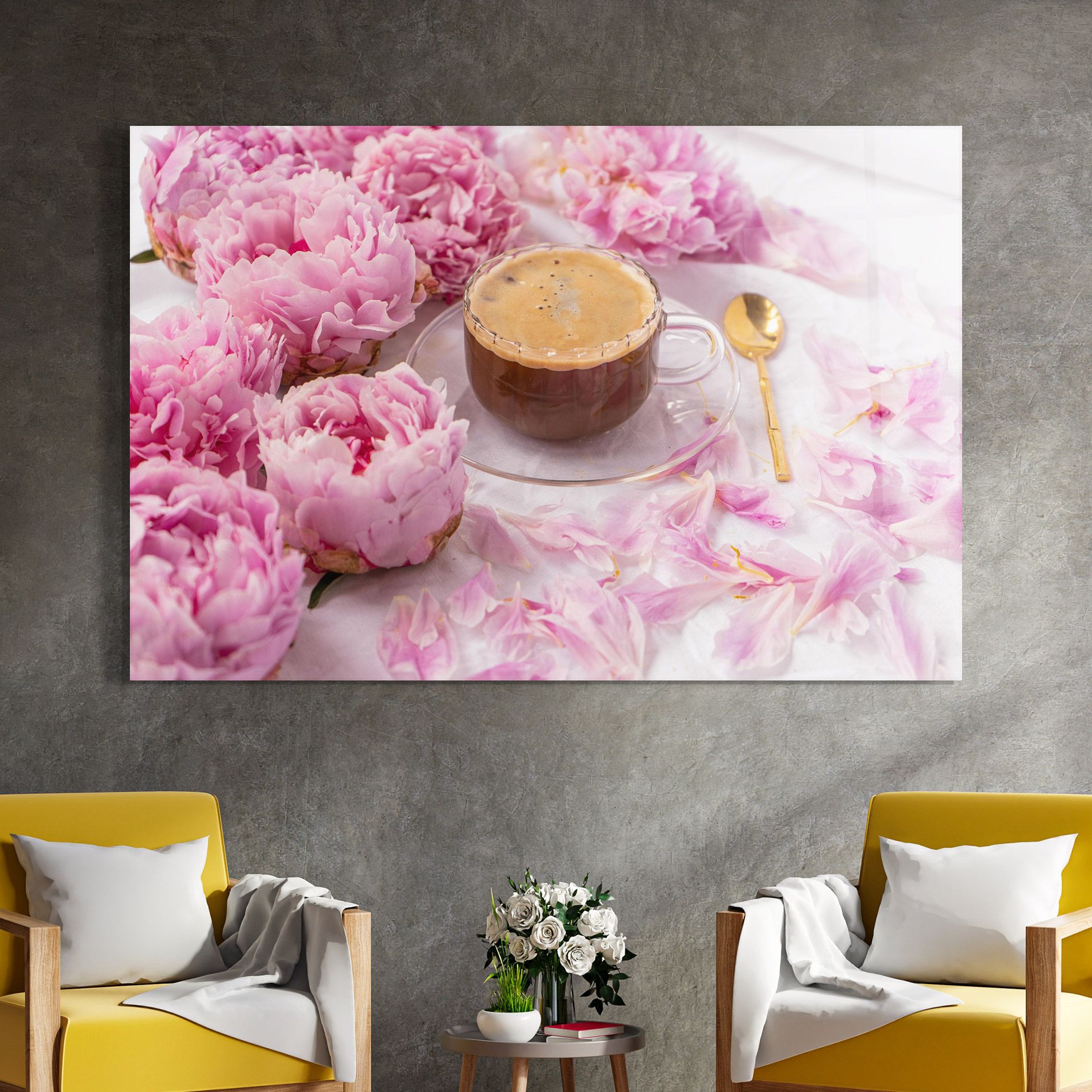Peony And Coffee mockup 4