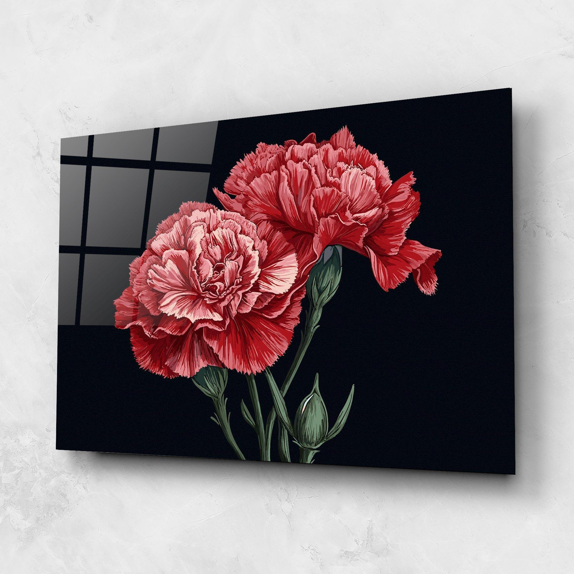 Стъклена картина Beautiful Peony mockup 1