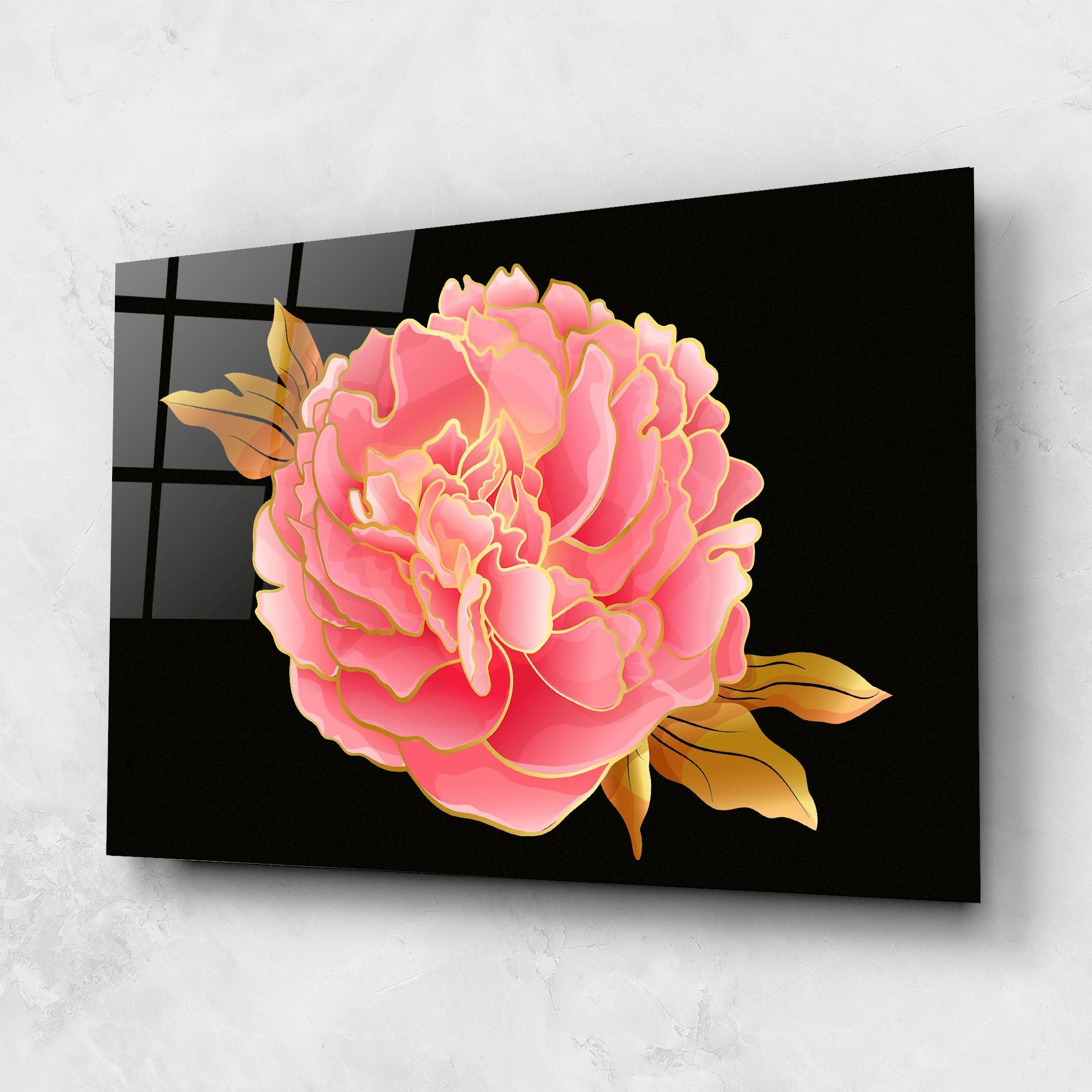 Gold Pinkk Peony mockup 1