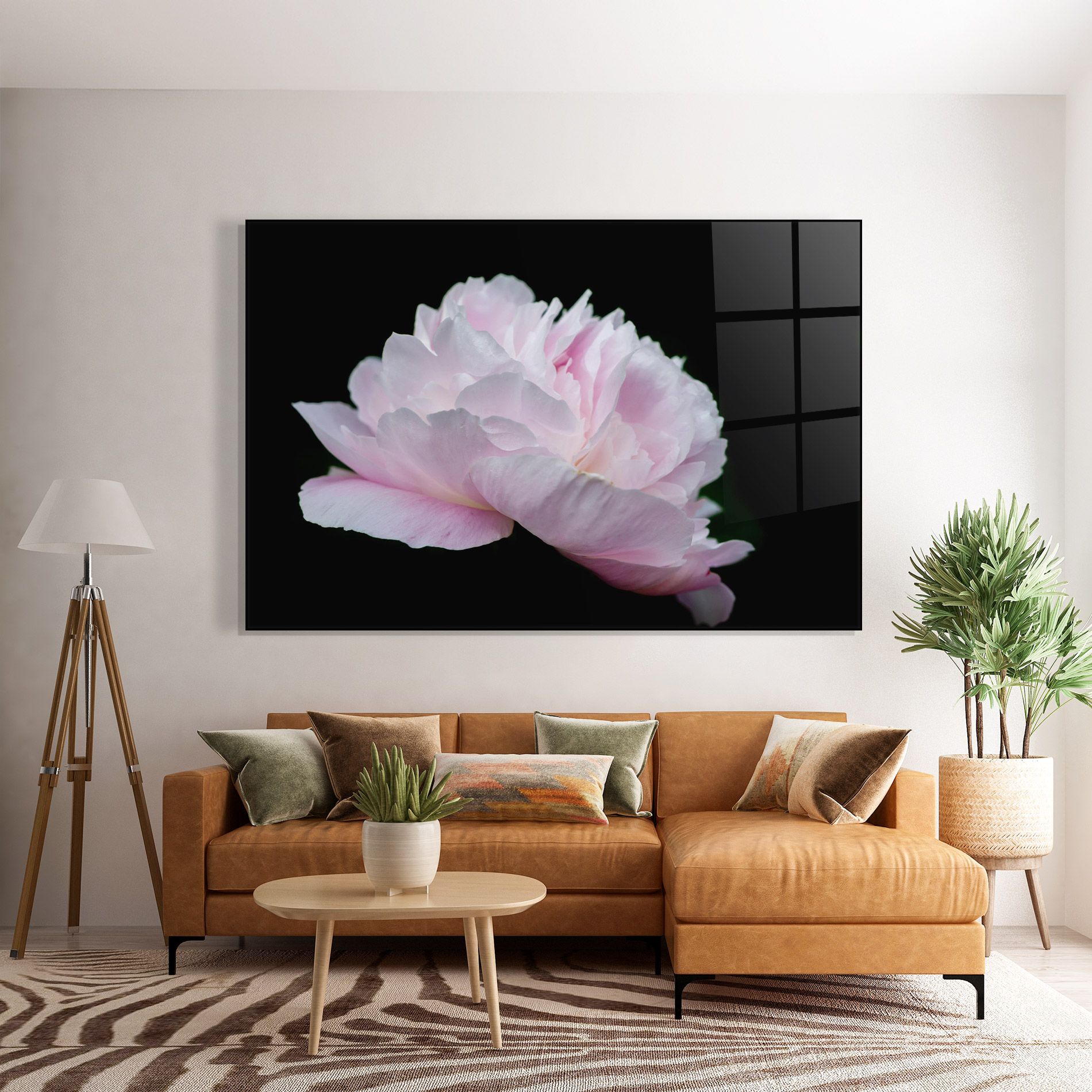 Pastel Peony On Black mockup 7