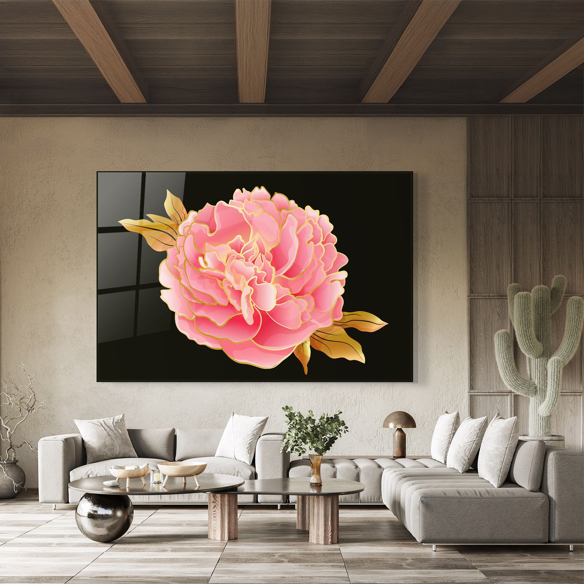 Gold Pinkk Peony mockup 8