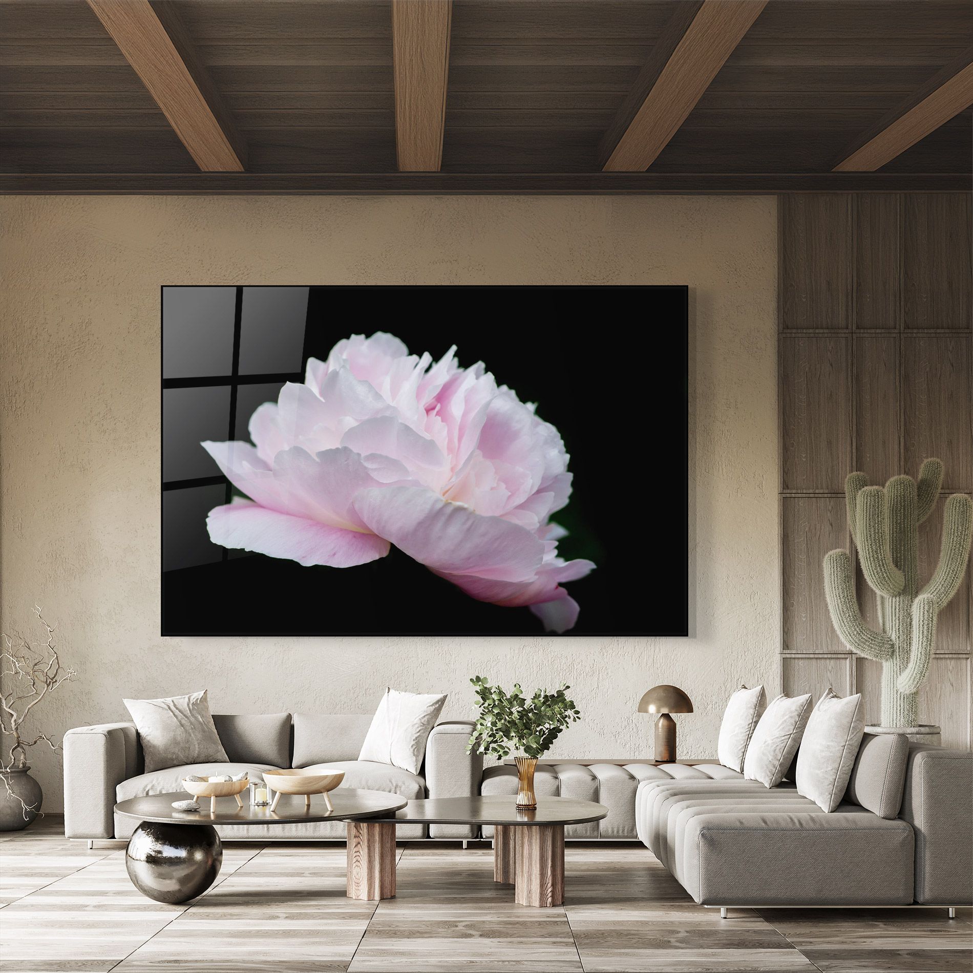 Pastel Peony On Black mockup 8