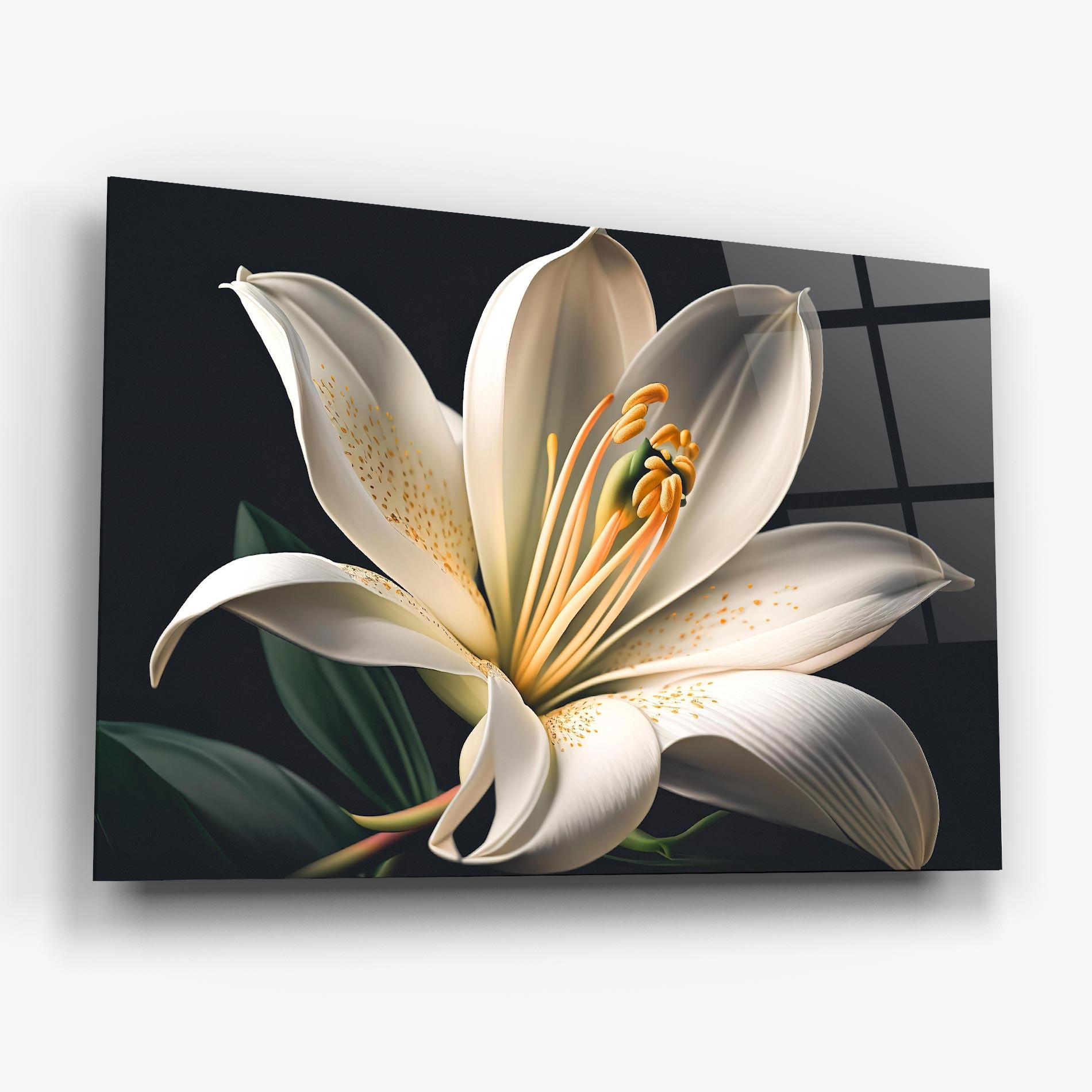Стъклена картина Big Lily View mockup 6