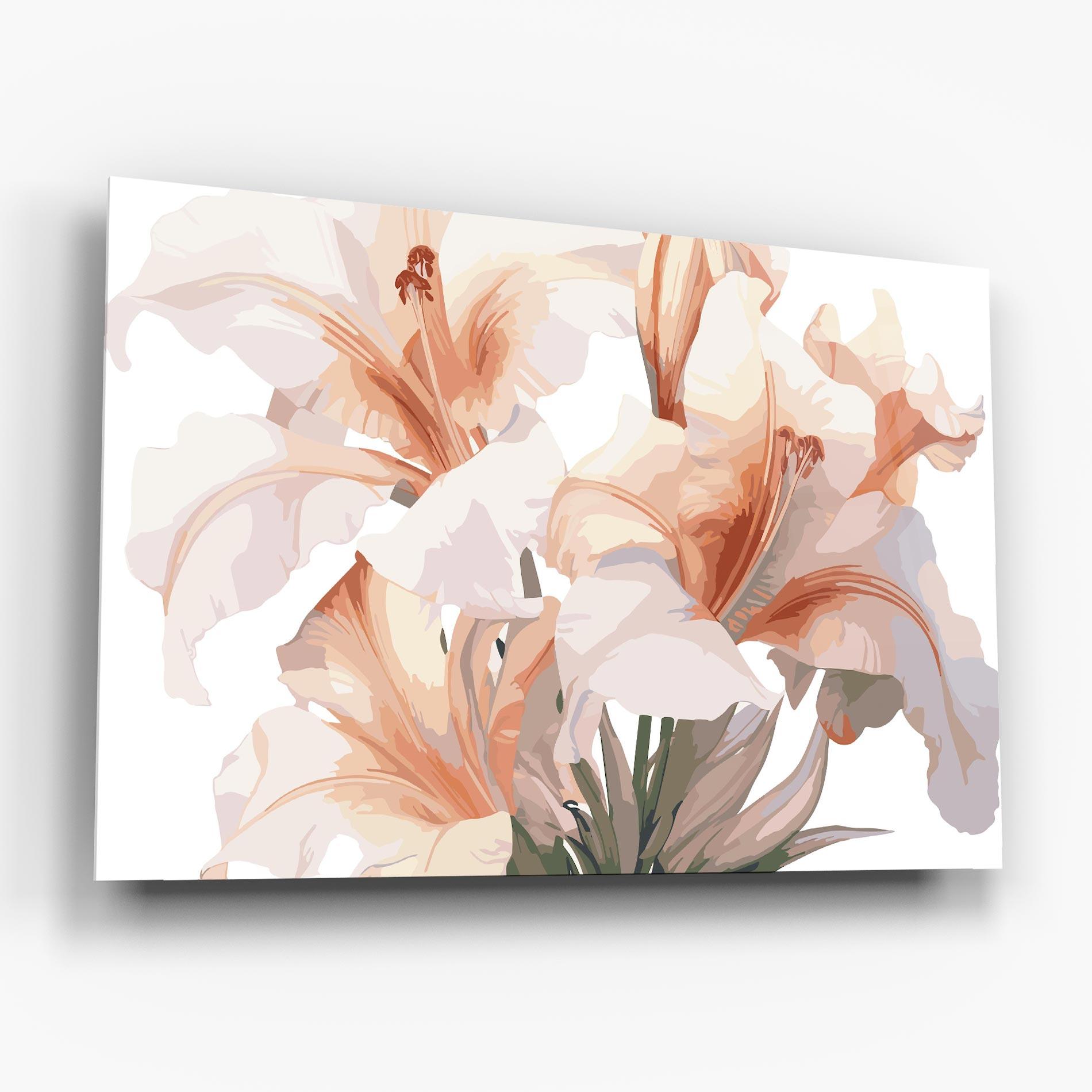 Стъклена картина Light Pink Lily mockup 6