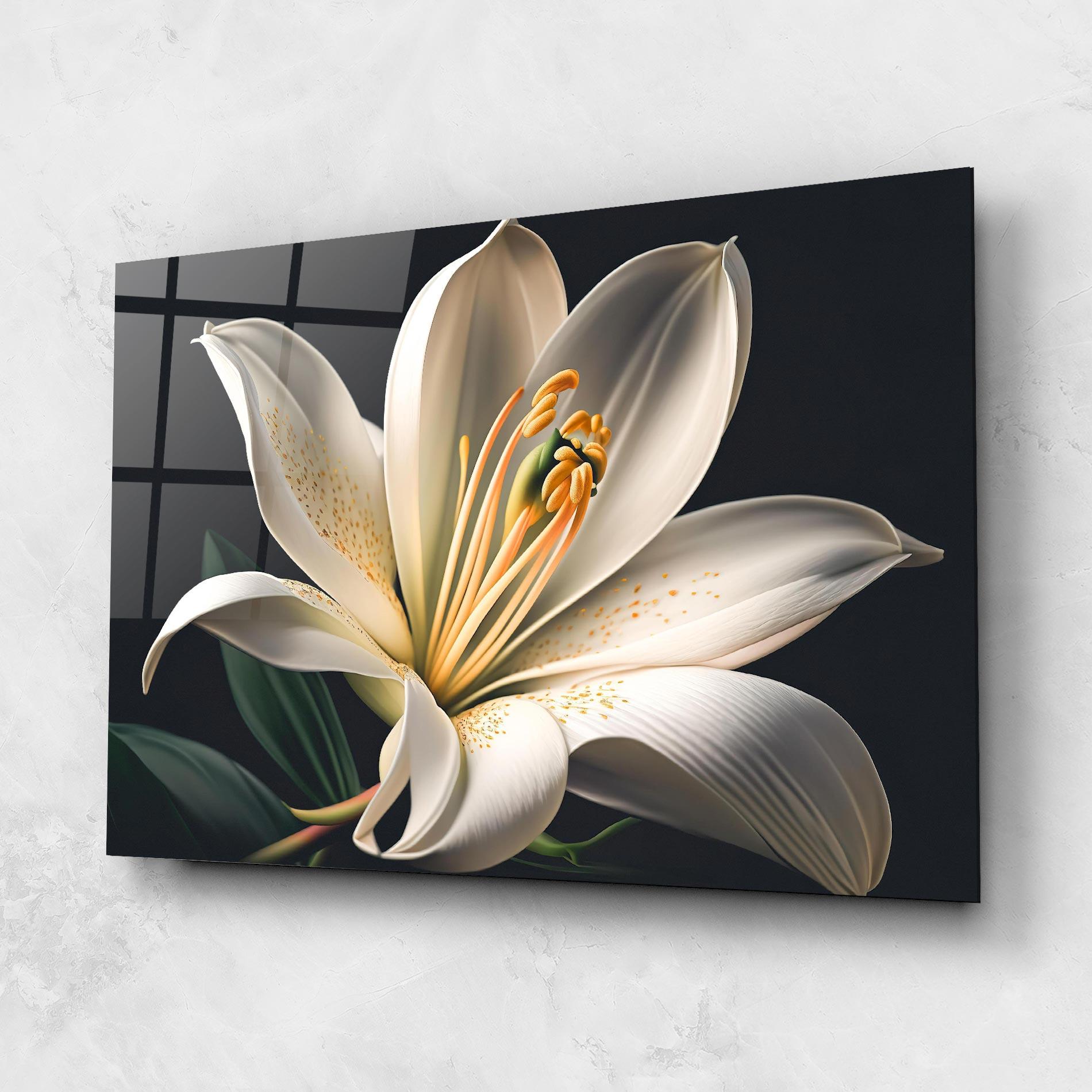 Стъклена картина Big Lily View mockup 1