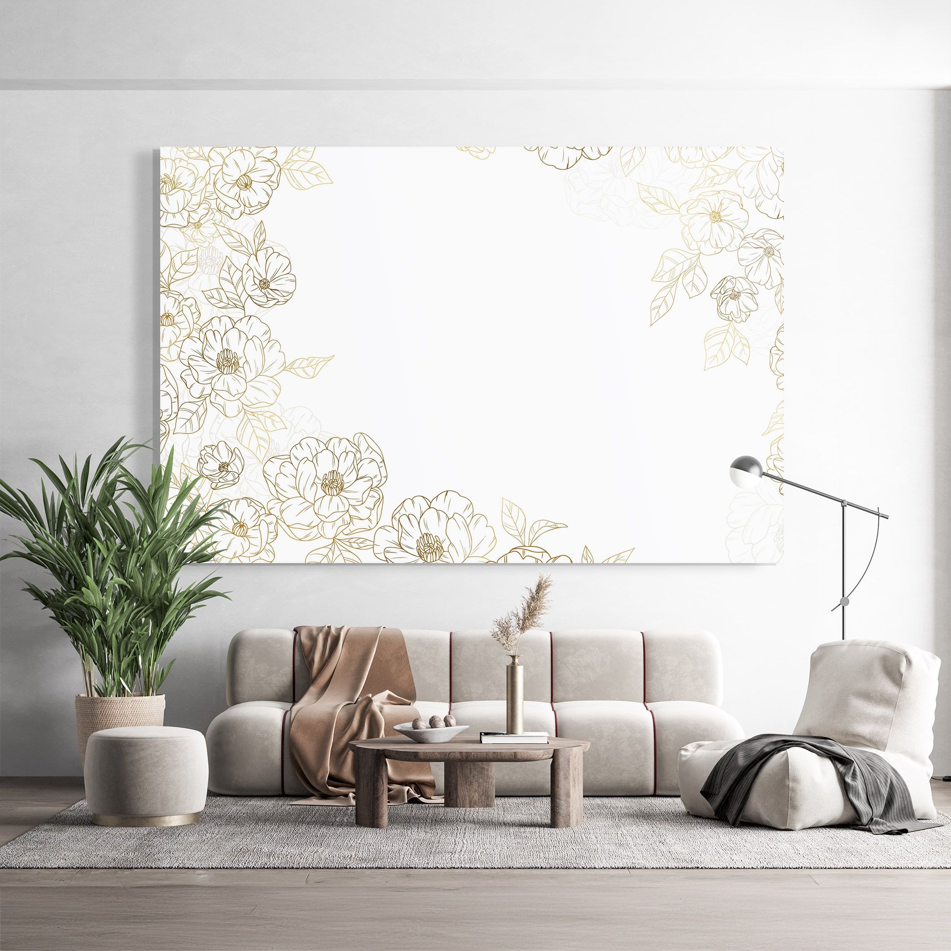 Flower Gold Line mockup 9