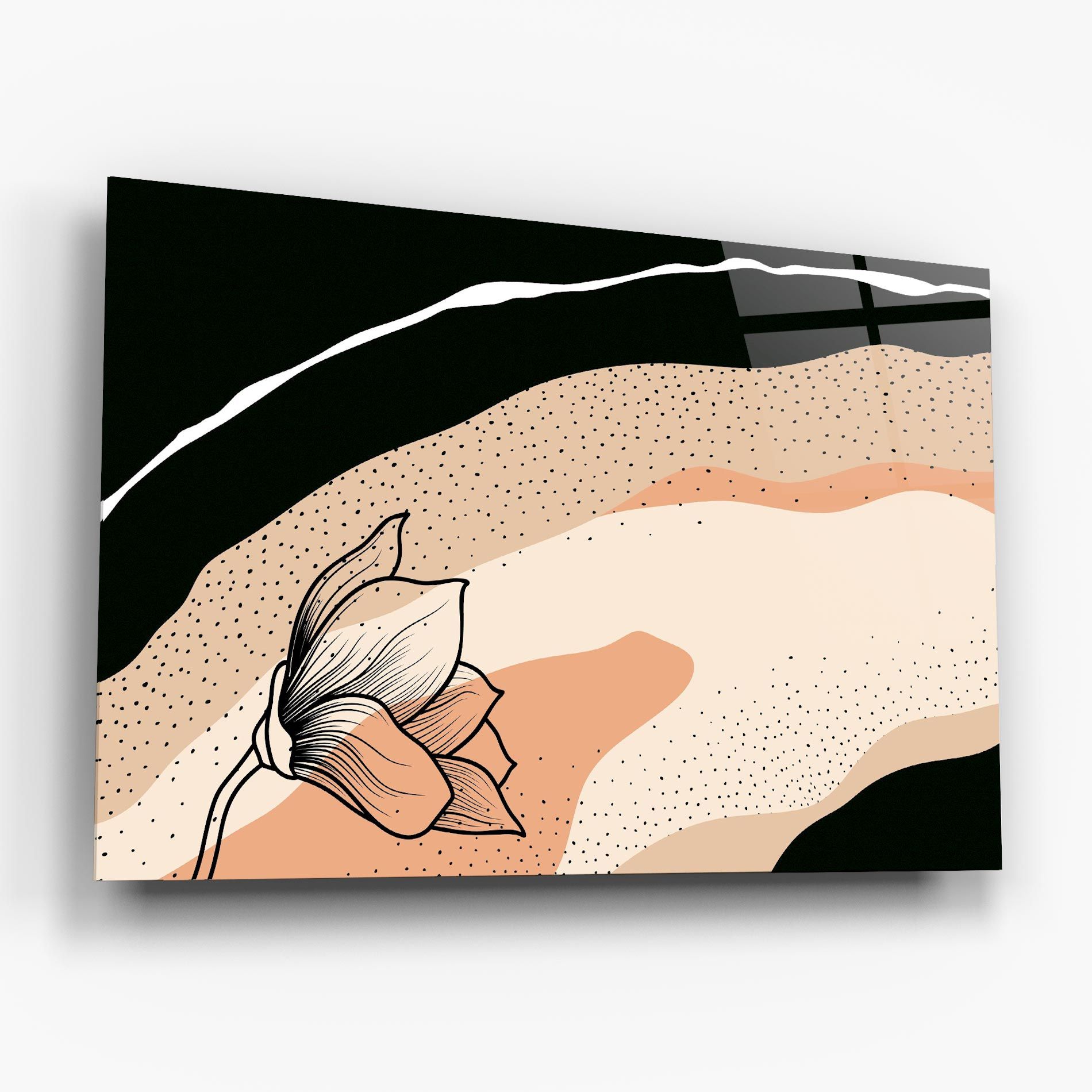 Black Line Art Plant mockup 6