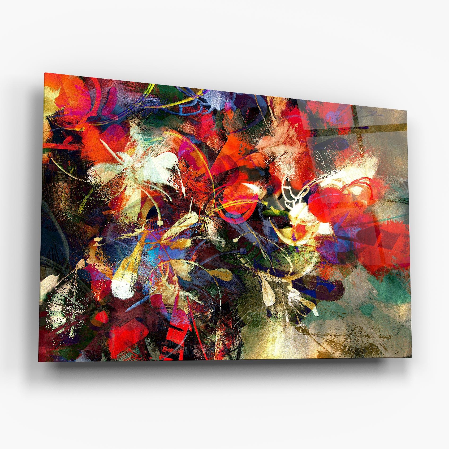 Стъклена картина Flori Abstracte mockup 6