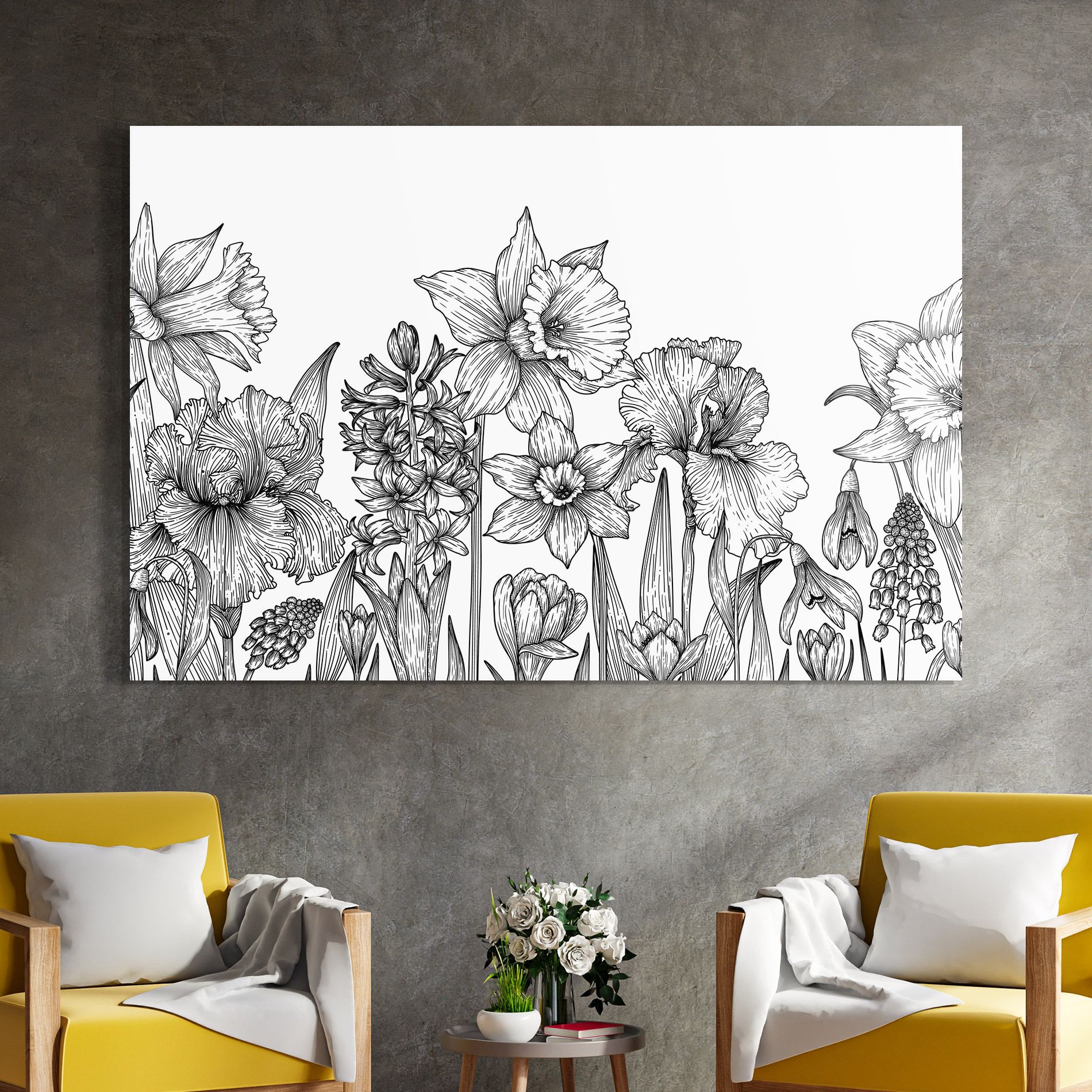 Black Line Plant mockup 4