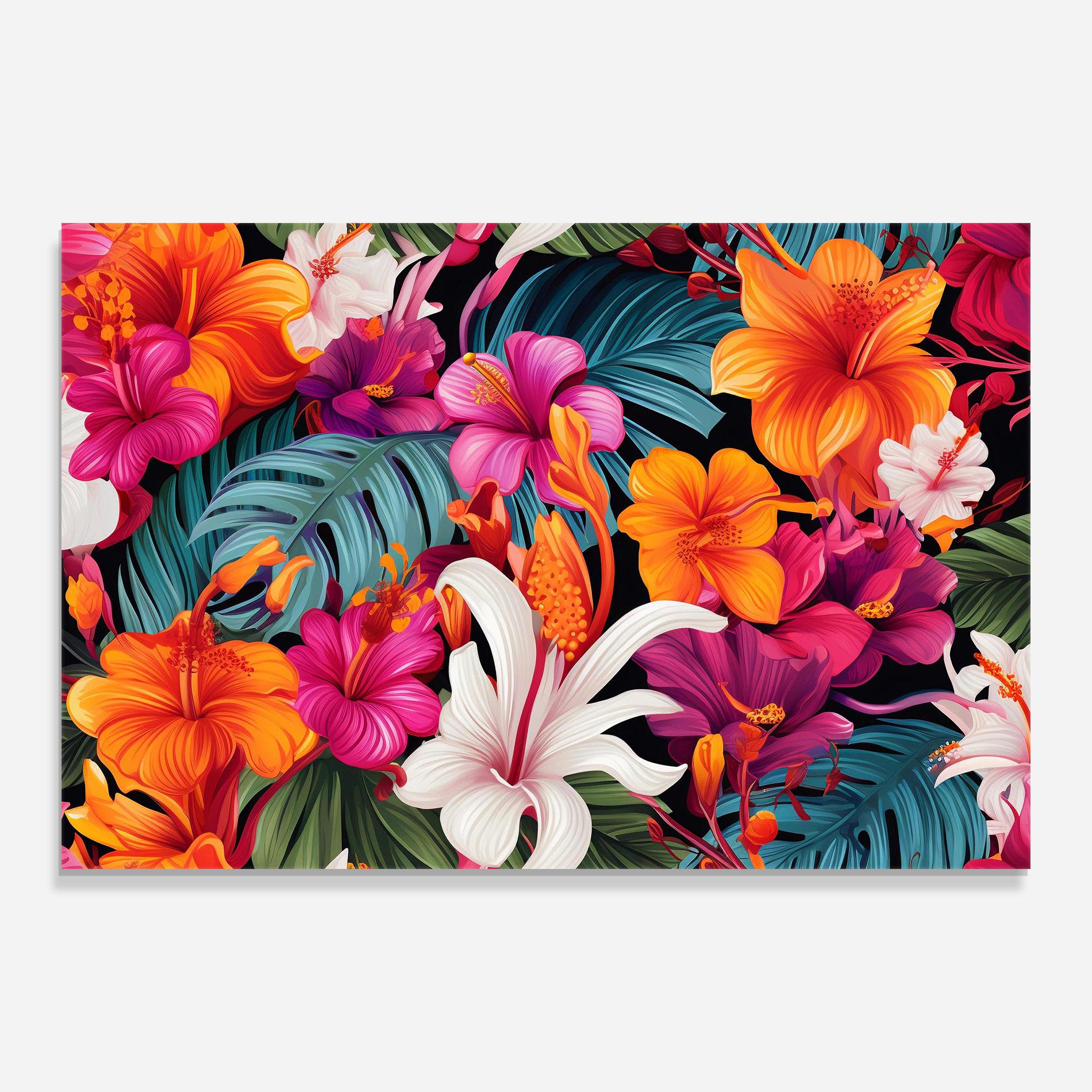 Стъклена картина Exotic Patern mockup 0