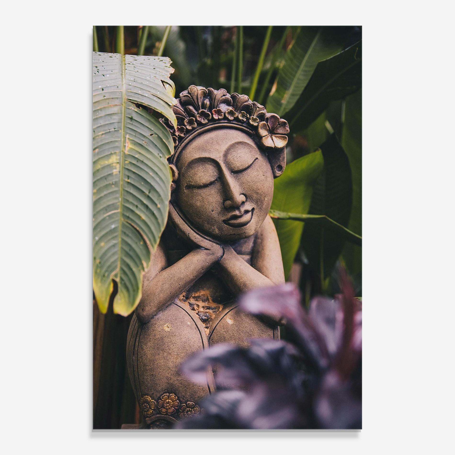 Стъклена картина Exotic Statue mockup 0