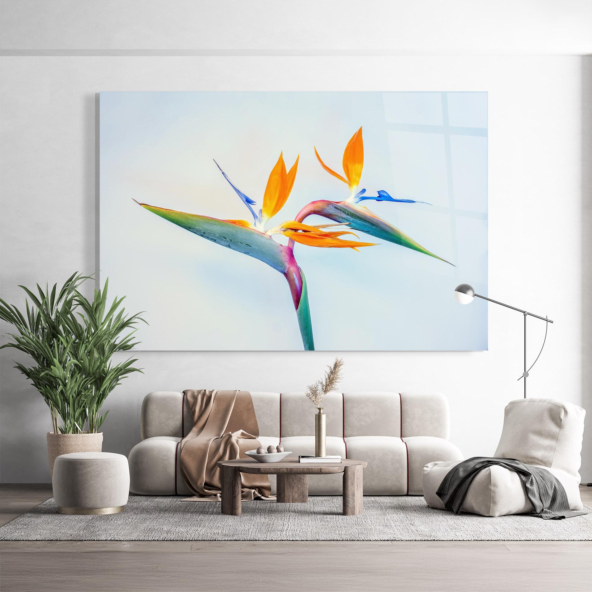 Стъклена картина Green Orange Exotic mockup 9