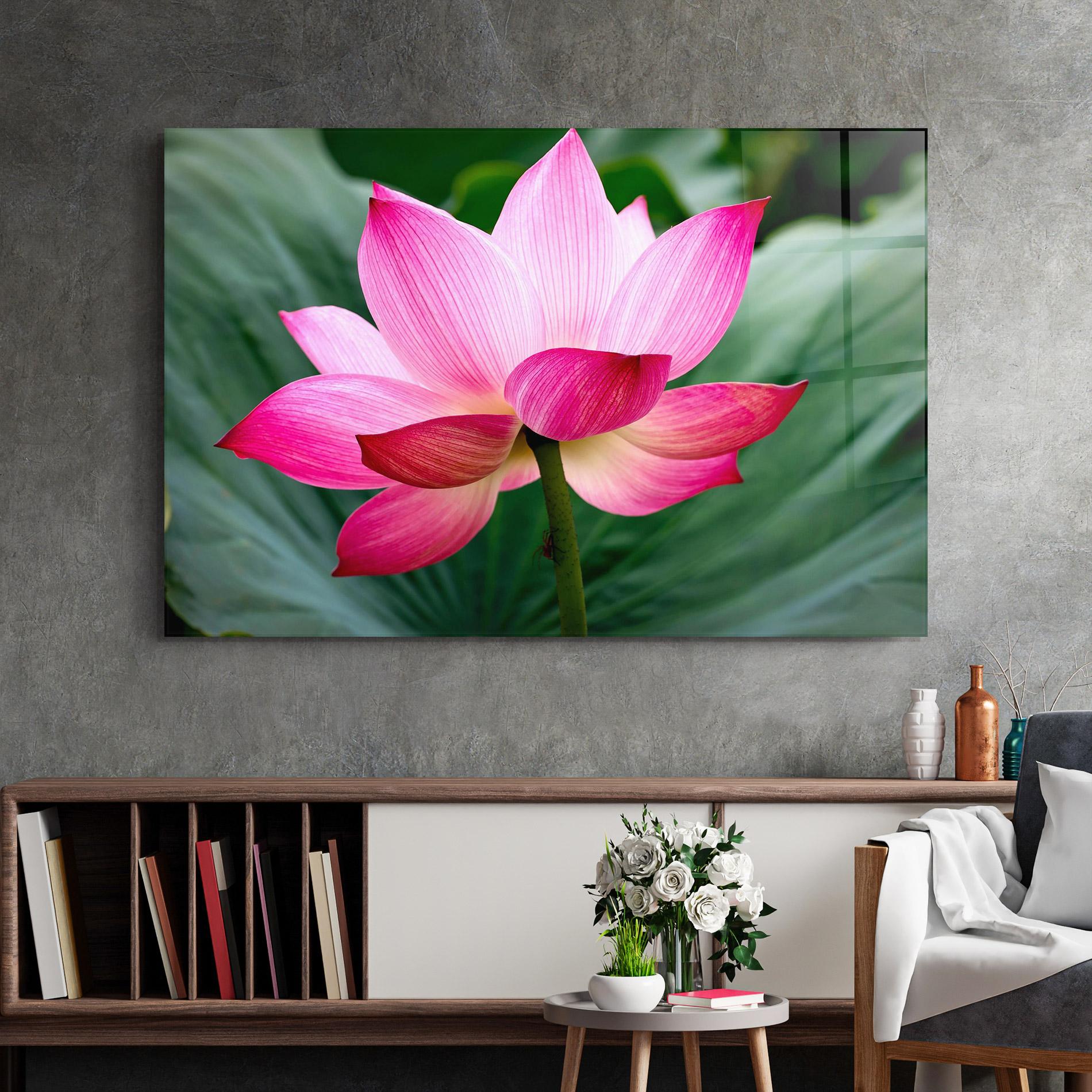 Стъклена картина Beautiful Pink Exotic mockup 2