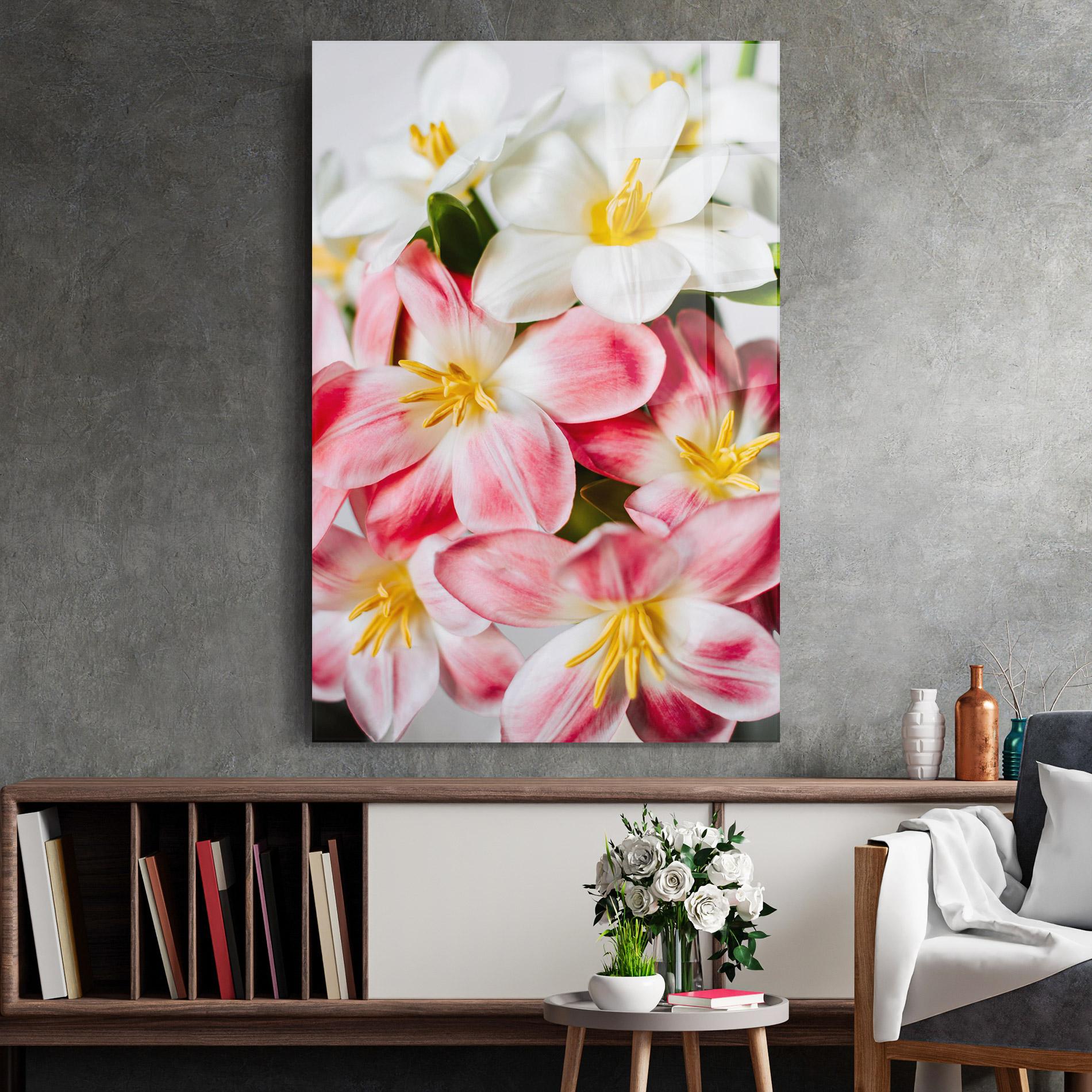 Стъклена картина Beautiful Exotic Flower mockup 2