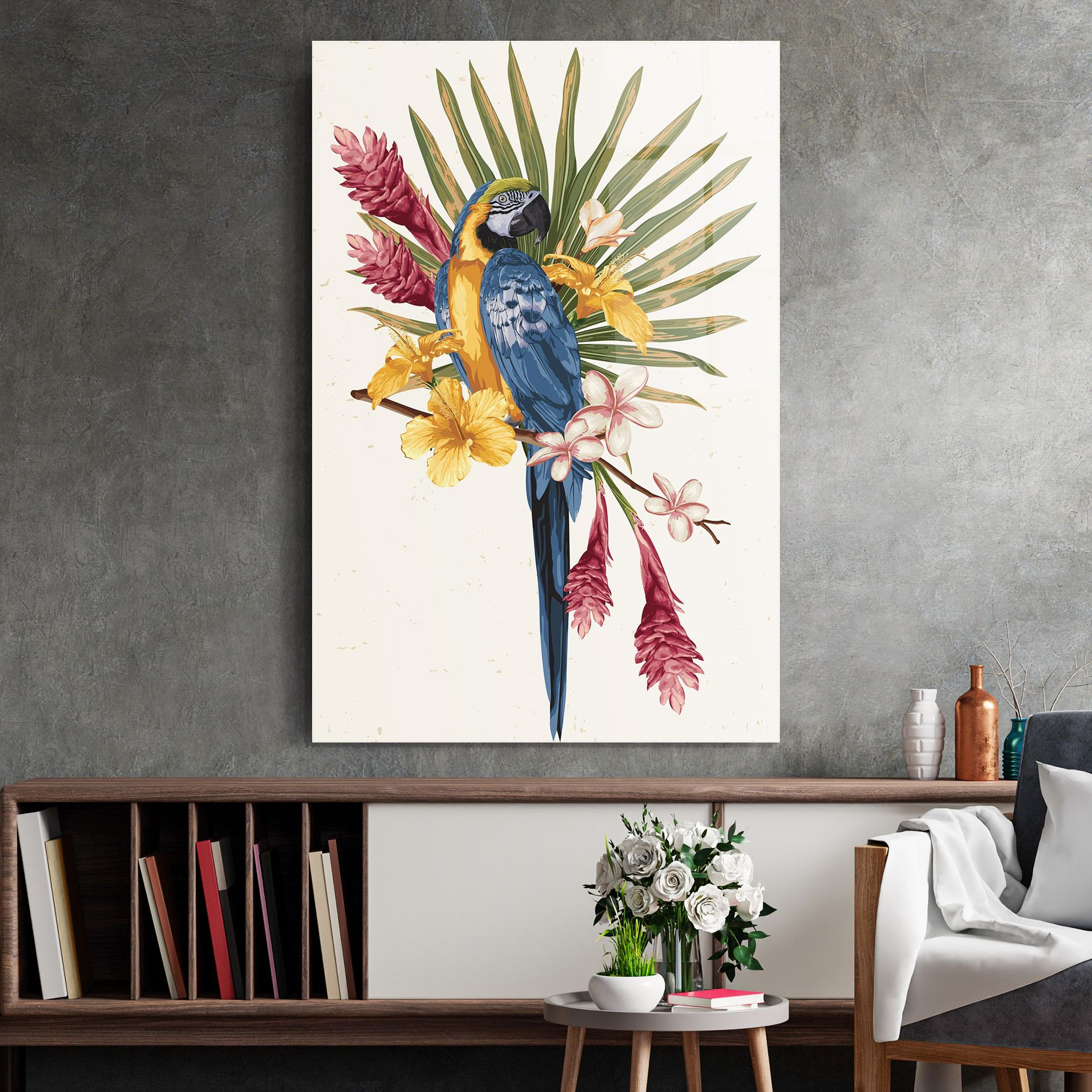 Exotic Bird Flower mockup 2