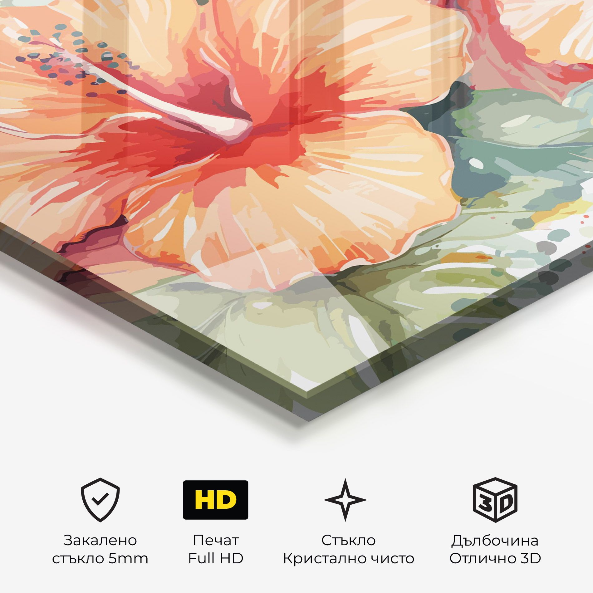 Pastel Exotic Flower mockup 3