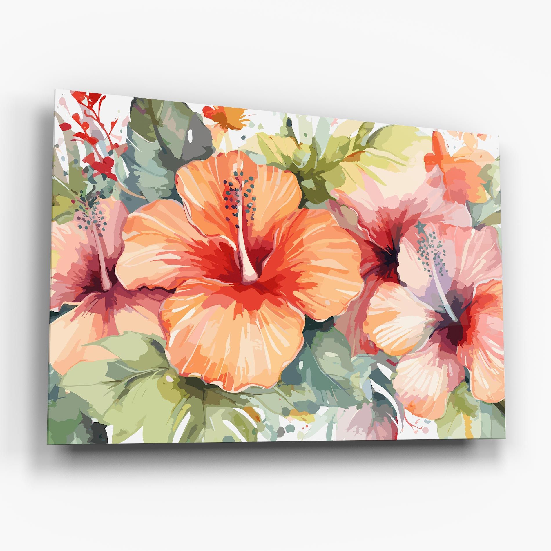 Pastel Exotic Flower mockup 6