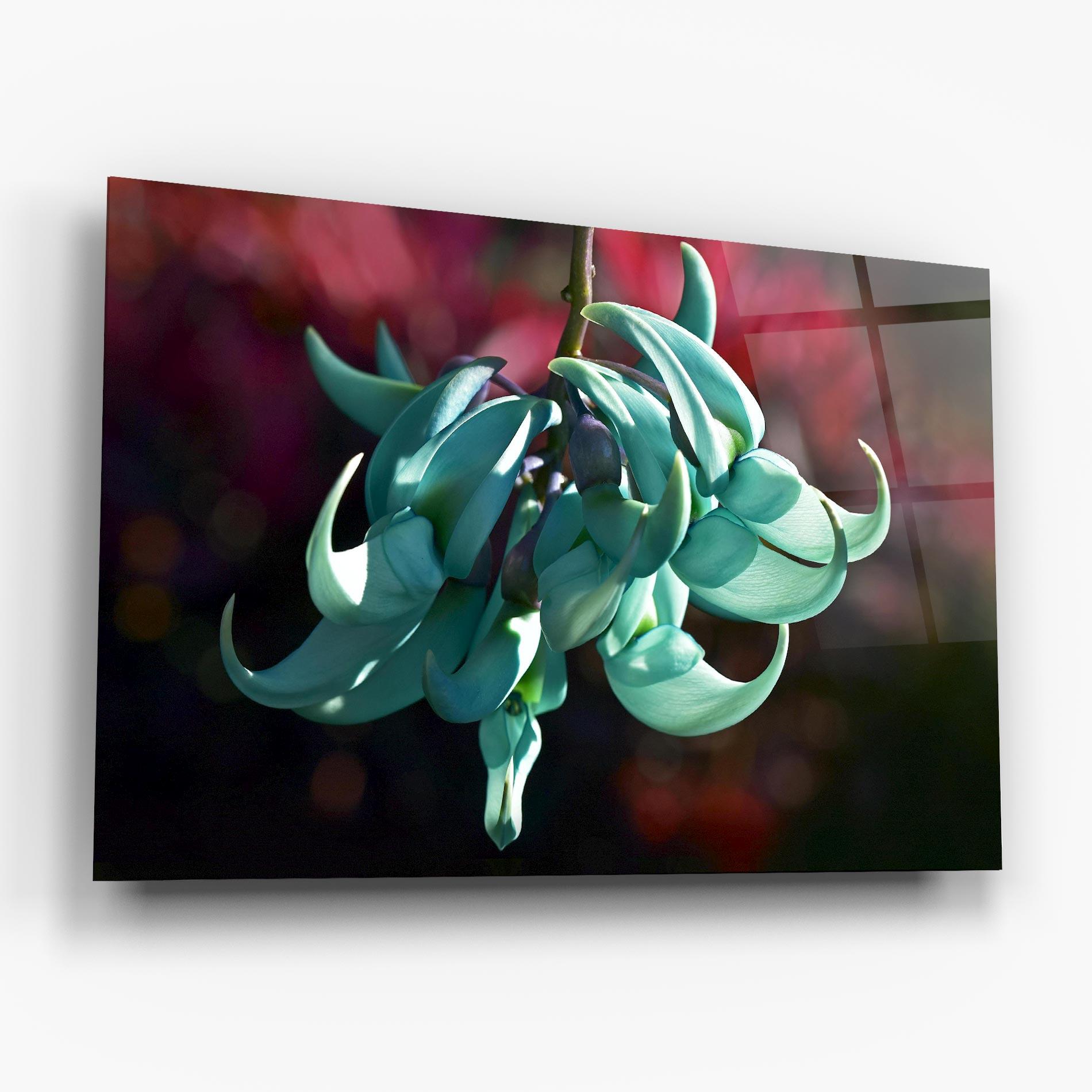 Стъклена картина Pastel Green Plant mockup 6