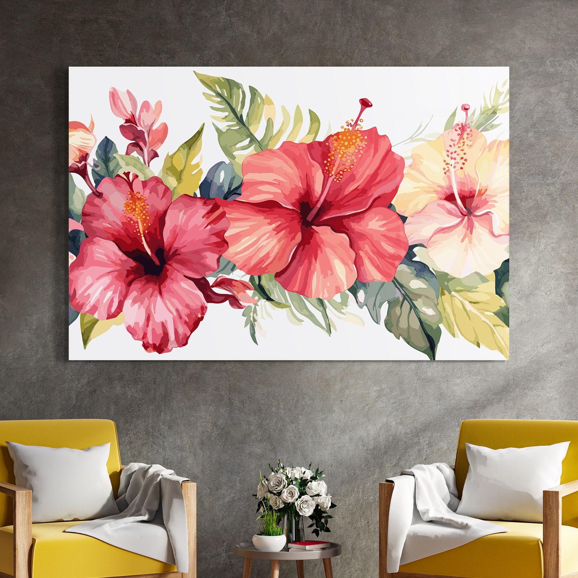 Flowers Exotic Art mockup 4