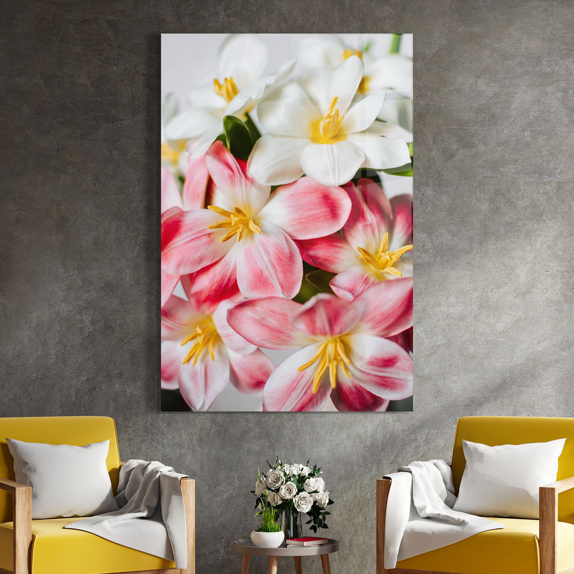 Стъклена картина Beautiful Exotic Flower mockup 4