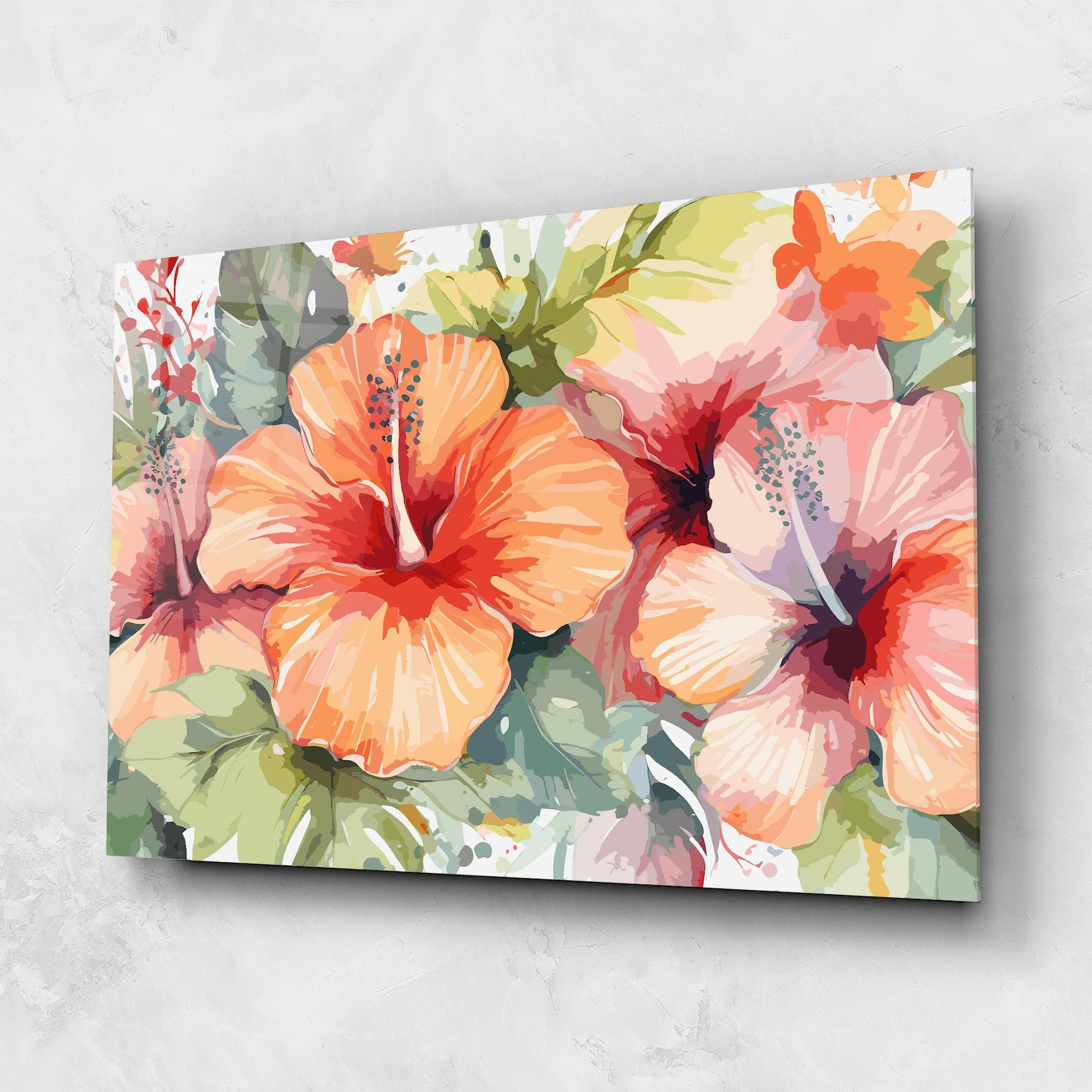 Pastel Exotic Flower mockup 1
