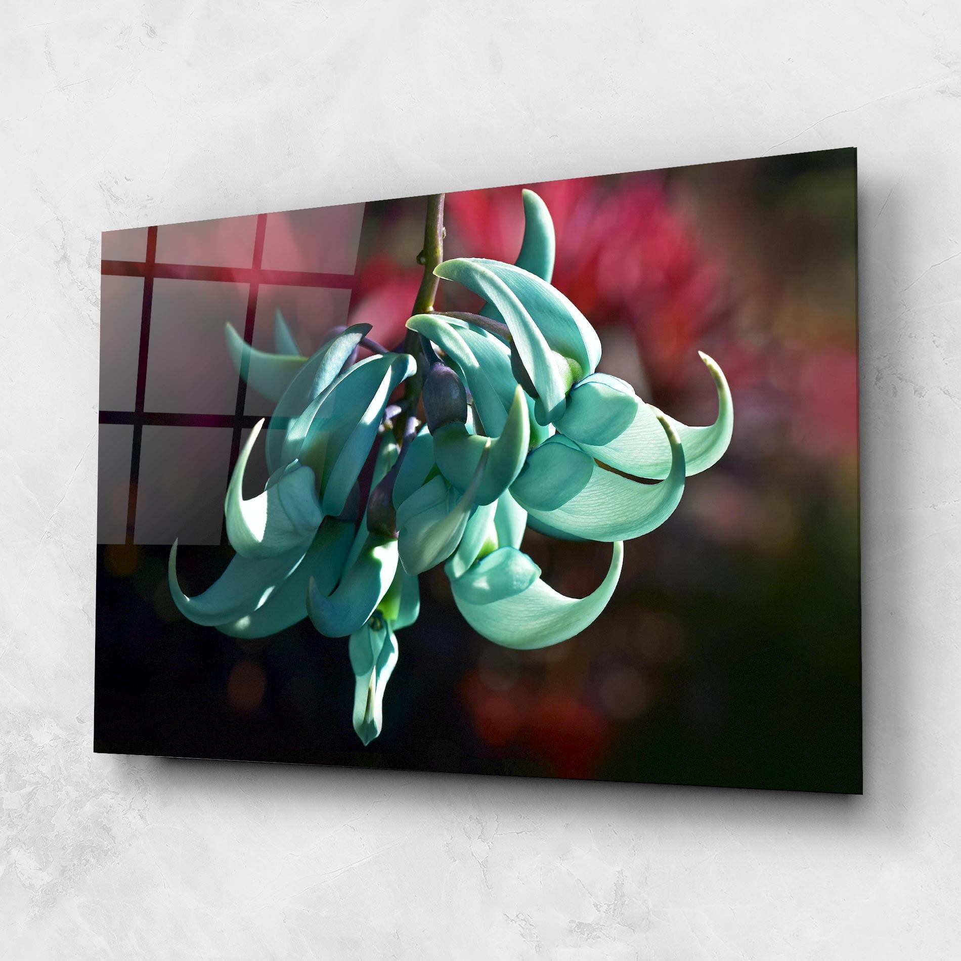 Стъклена картина Pastel Green Plant mockup 1