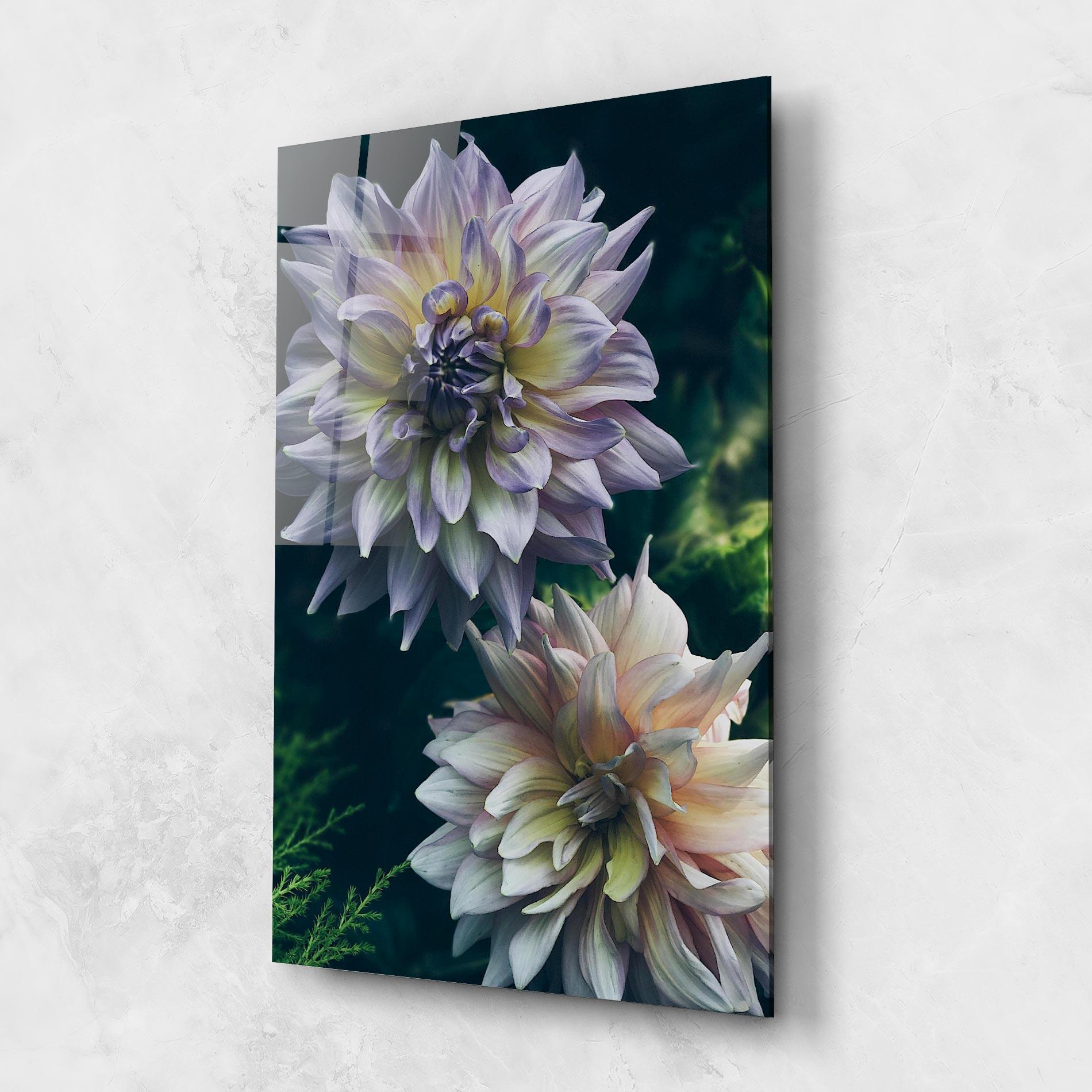 Стъклена картина Dahlia Flowers mockup 1