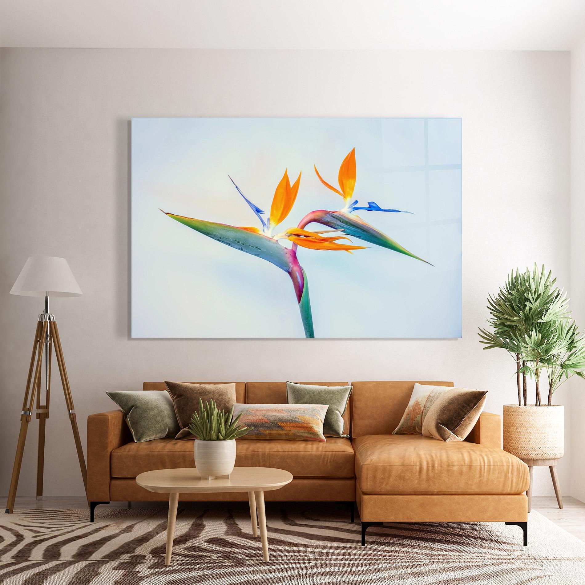 Стъклена картина Green Orange Exotic mockup 7