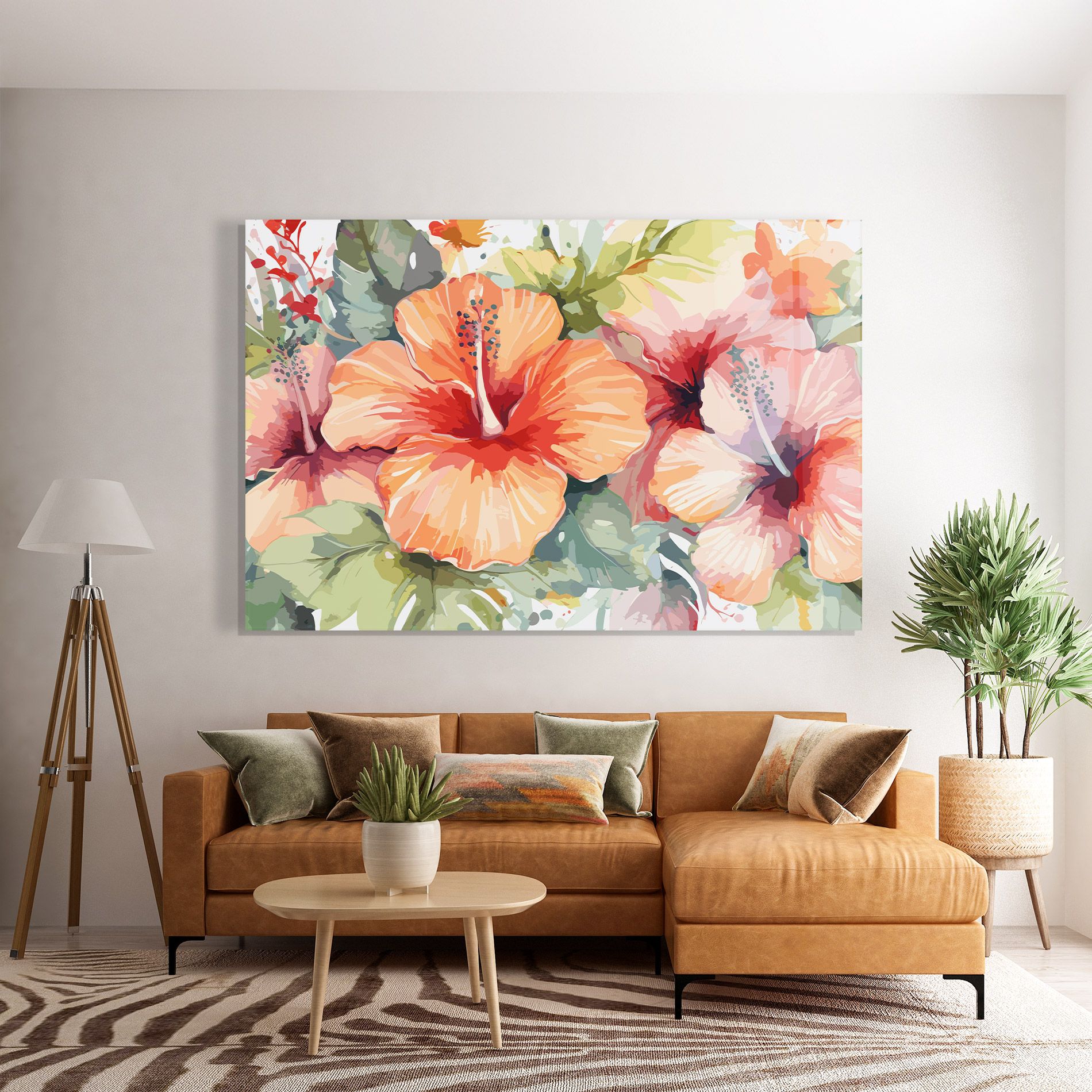 Pastel Exotic Flower mockup 7