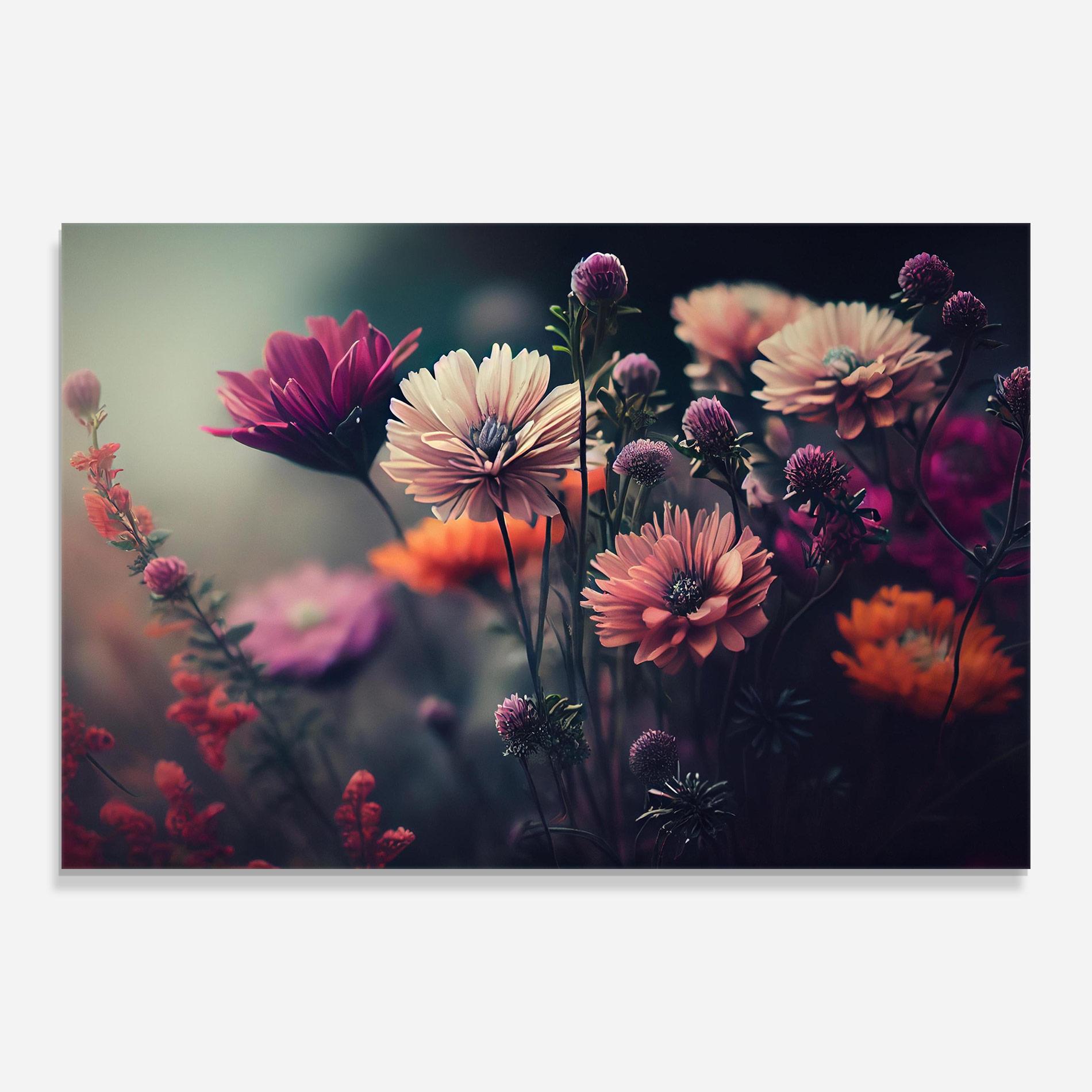 Стъклена картина Beautiful Flower Garden mockup 0