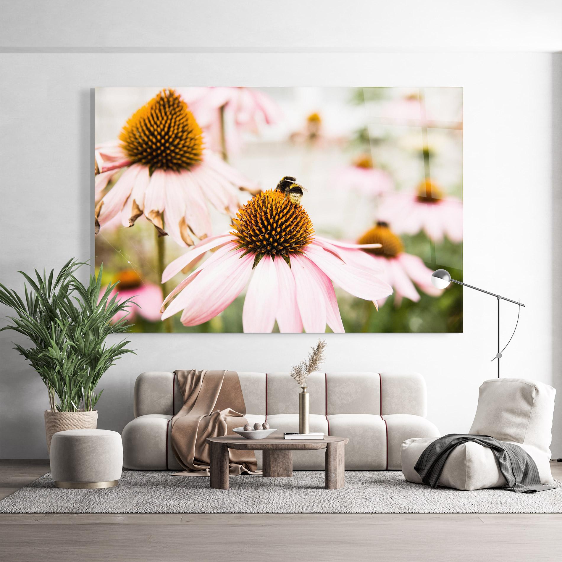 Стъклена картина Daylight Flower mockup 9