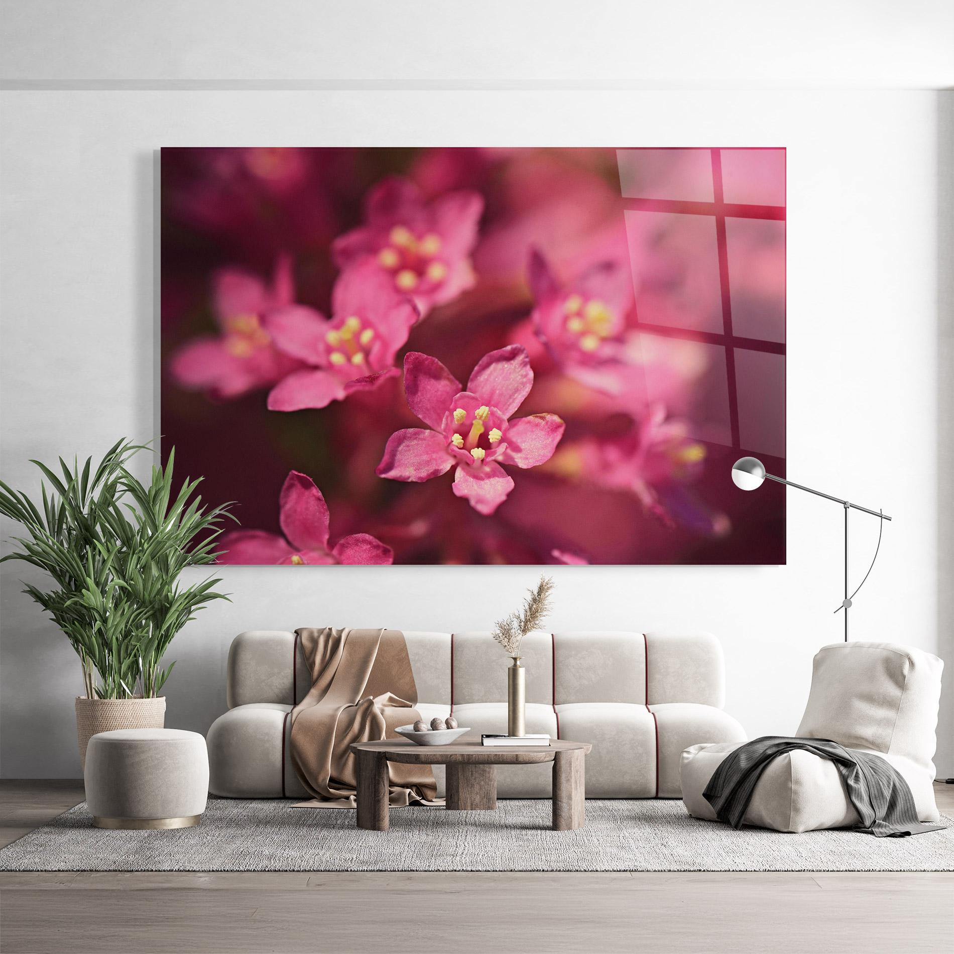 Стъклена картина Flower Background mockup 9