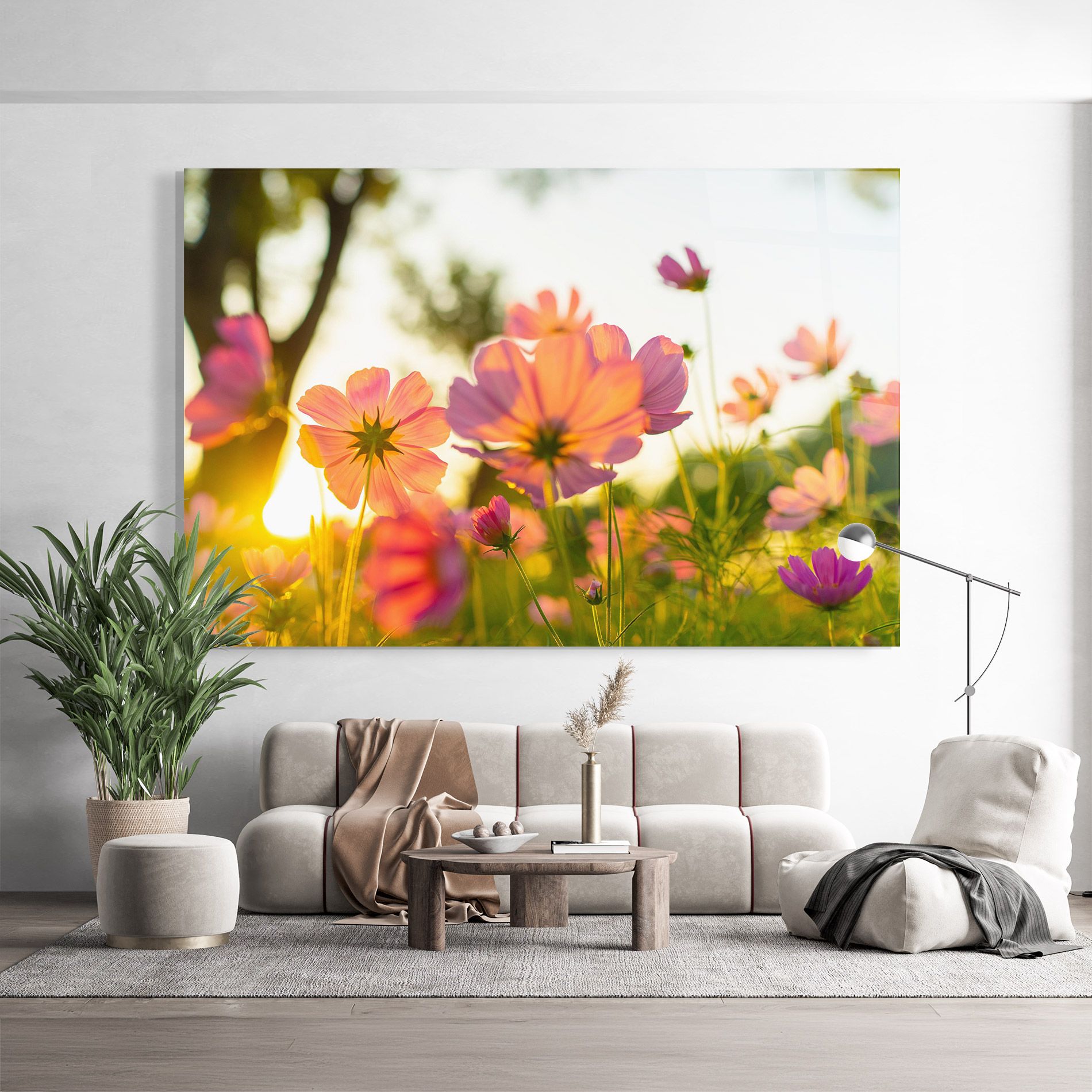 Sunset Blooming Flower mockup 9