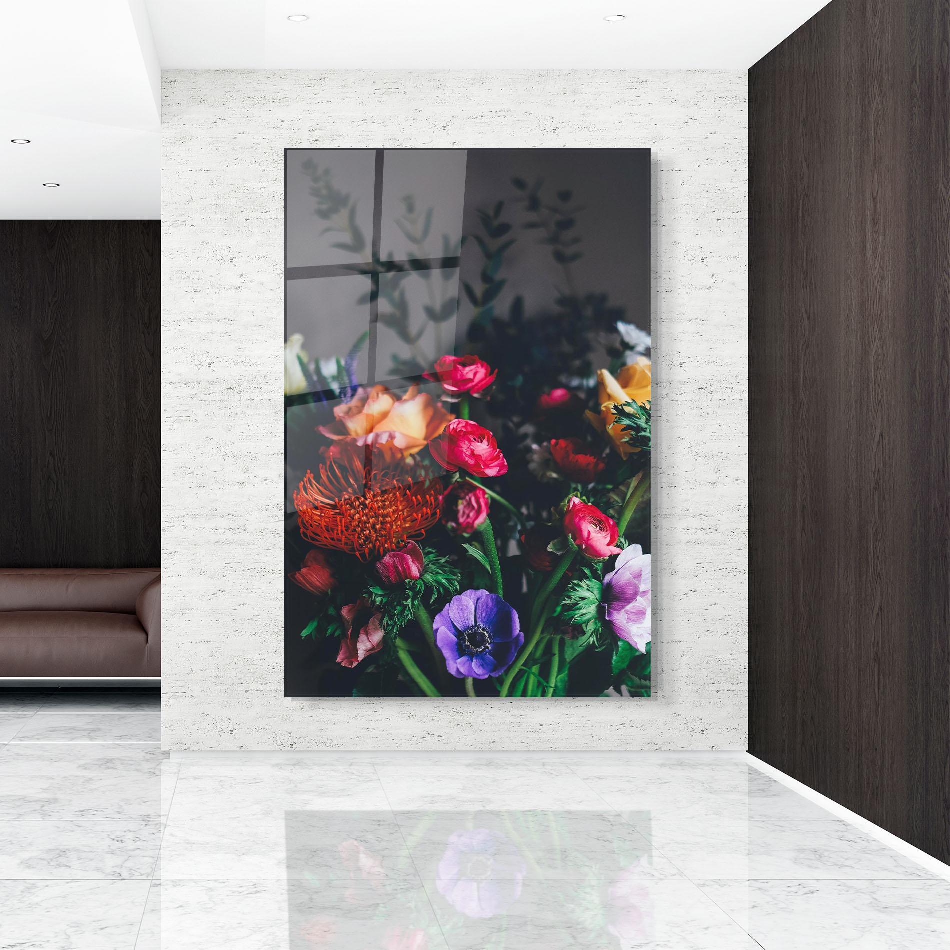 Стъклена картина Flower Garden mockup 9