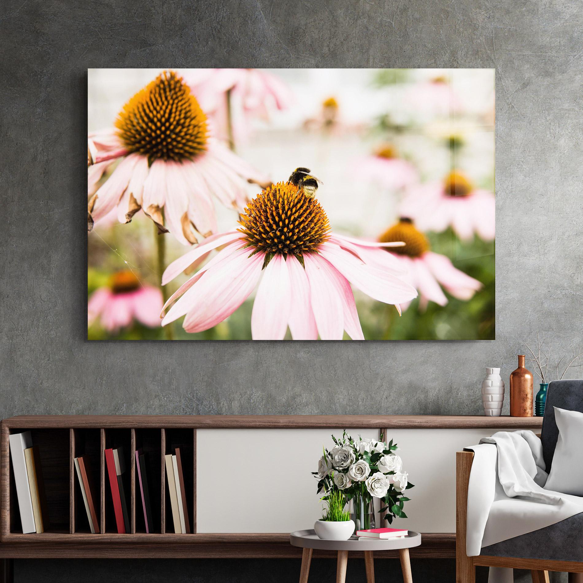 Стъклена картина Daylight Flower mockup 2