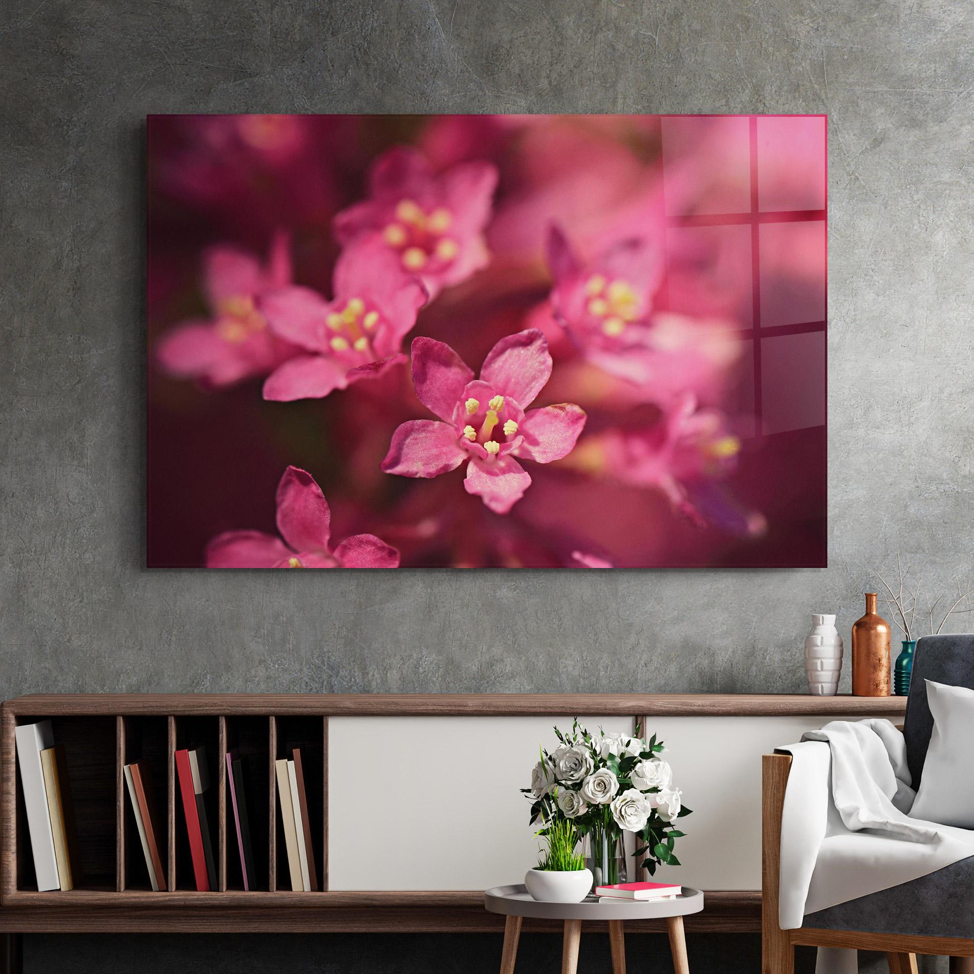 Стъклена картина Flower Background mockup 2