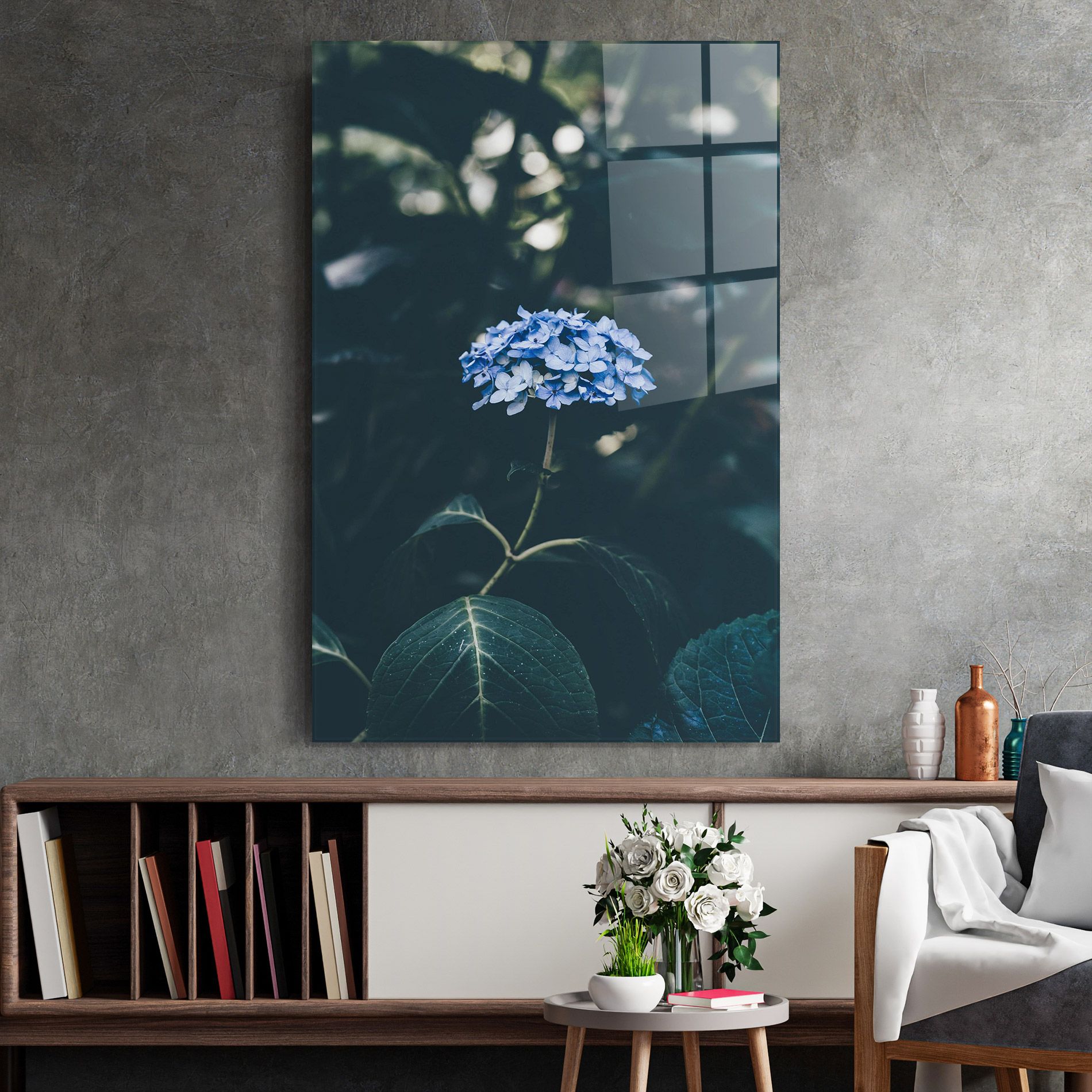 Forest Blue Flower mockup 2