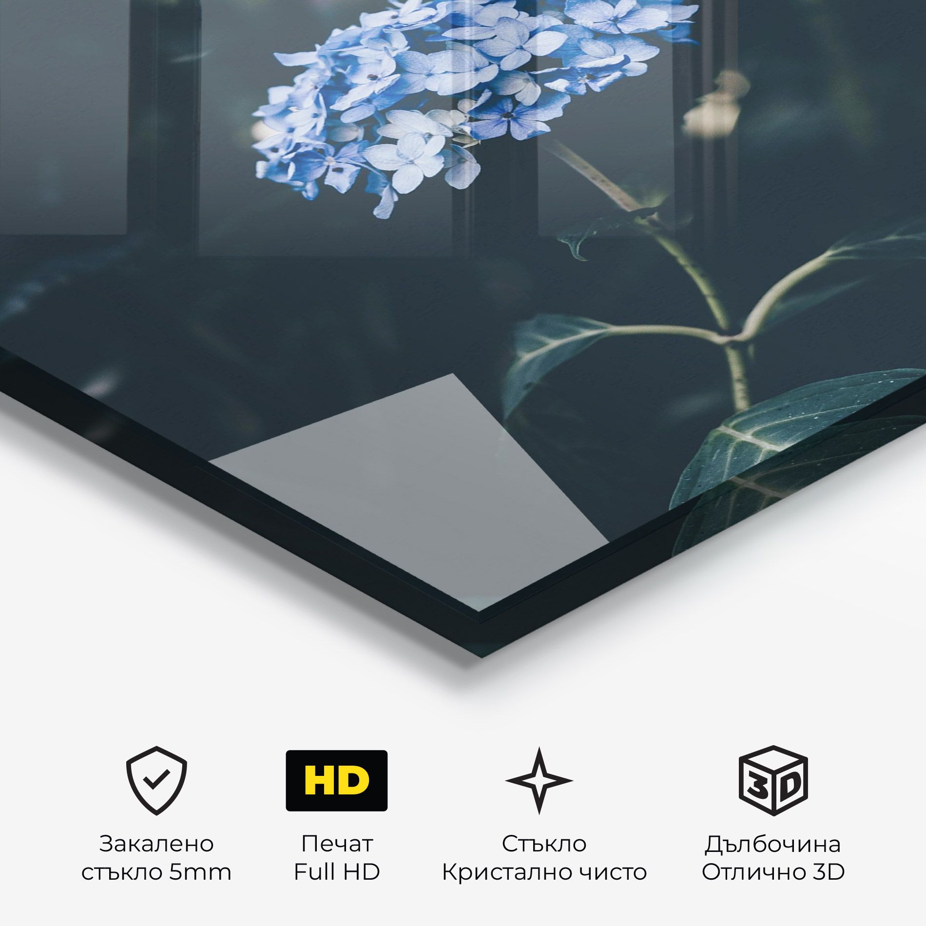 Forest Blue Flower mockup 3