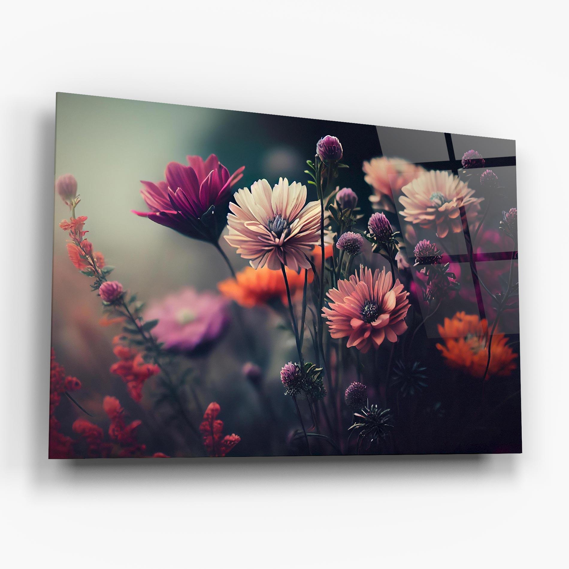 Стъклена картина Beautiful Flower Garden mockup 6