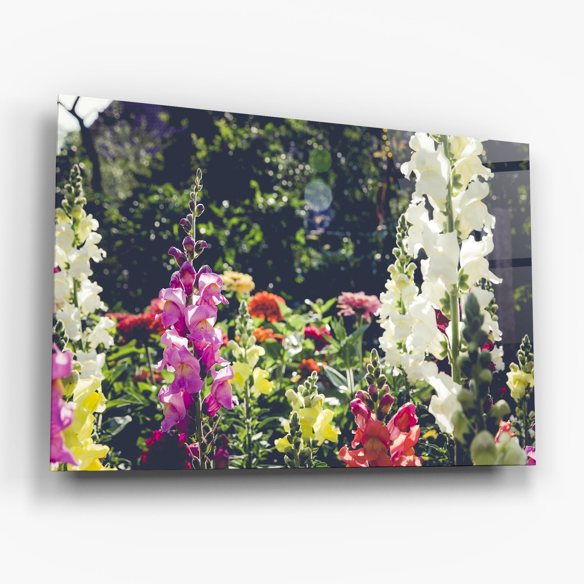 Стъклена картина Garden Pretty Flowers mockup 6