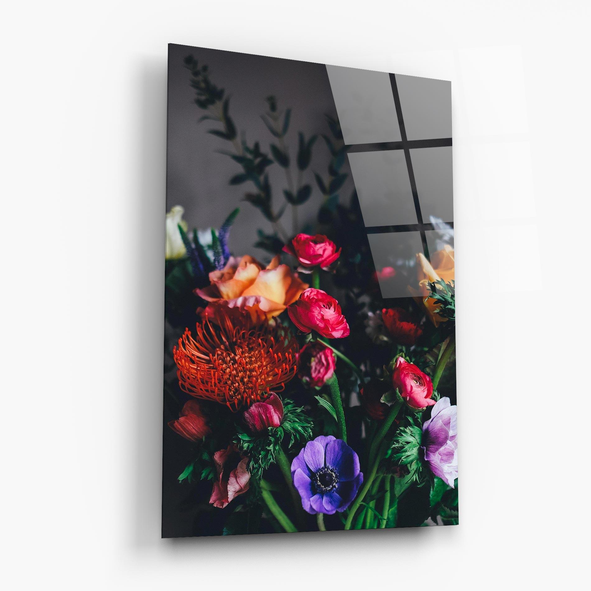Стъклена картина Flower Garden mockup 6