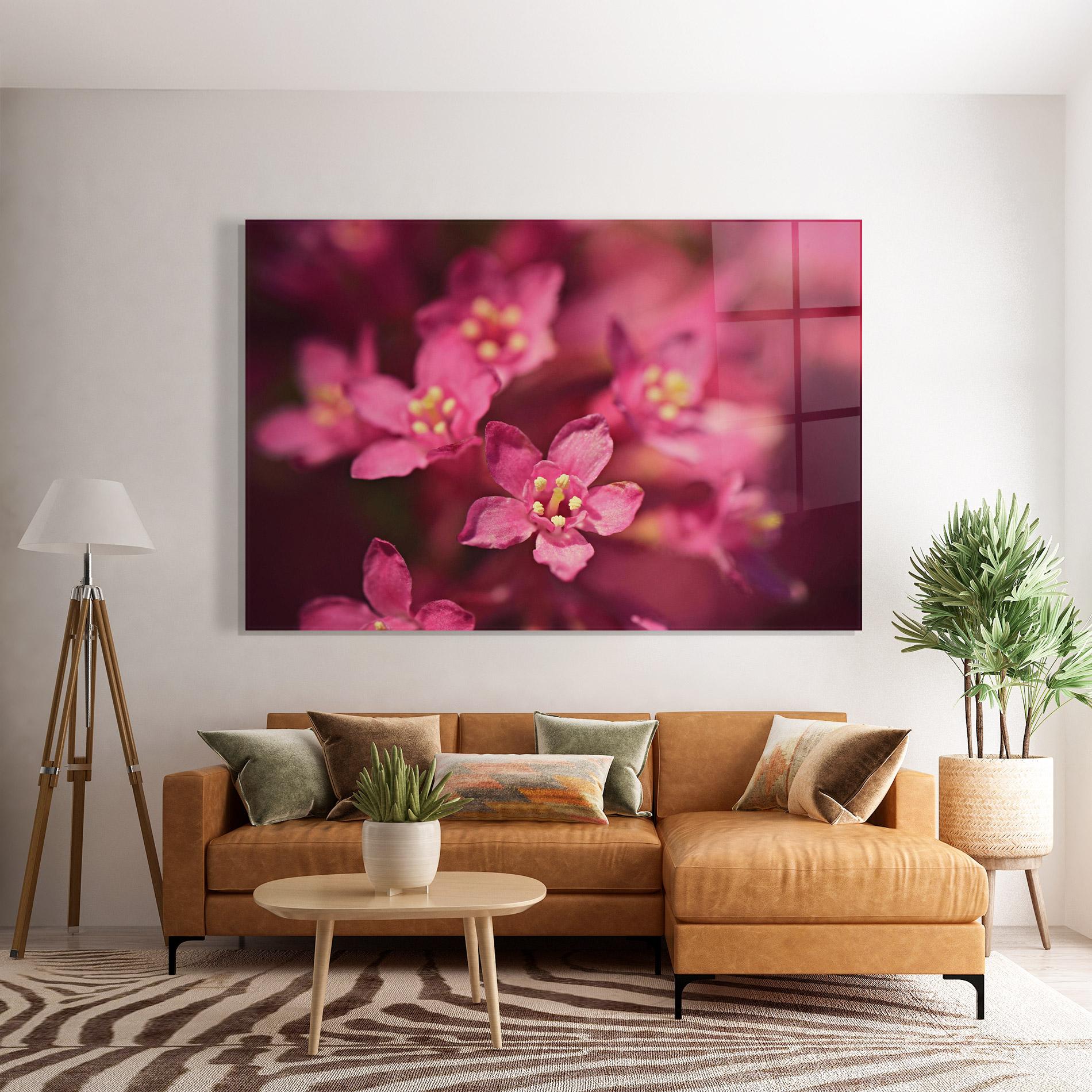 Стъклена картина Flower Background mockup 7