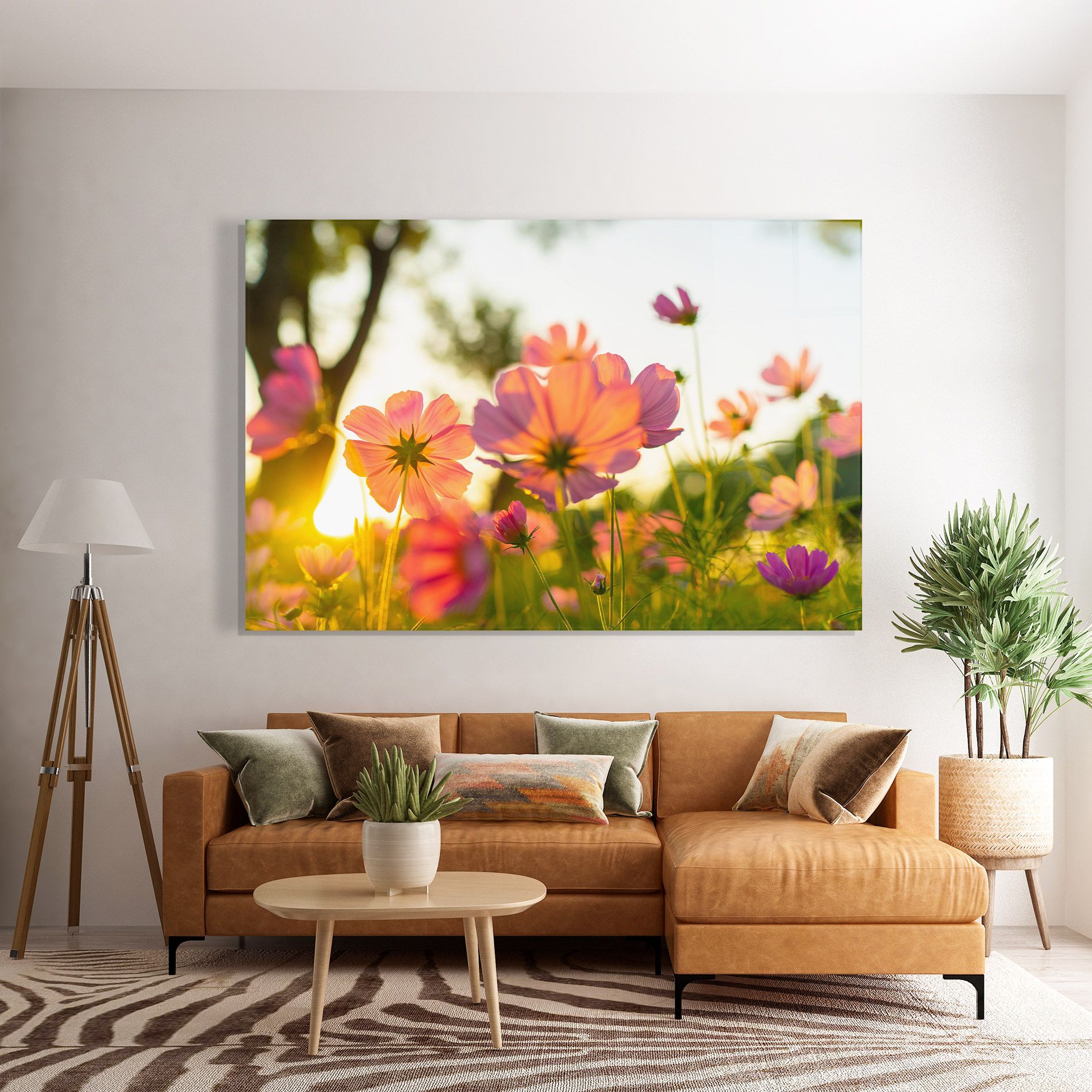 Sunset Blooming Flower mockup 7