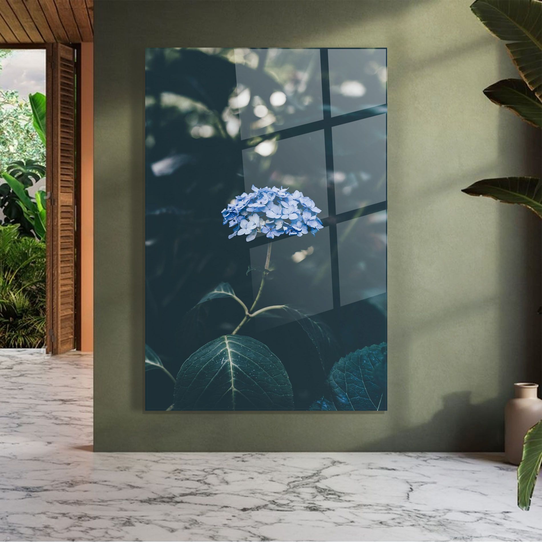 Forest Blue Flower mockup 7