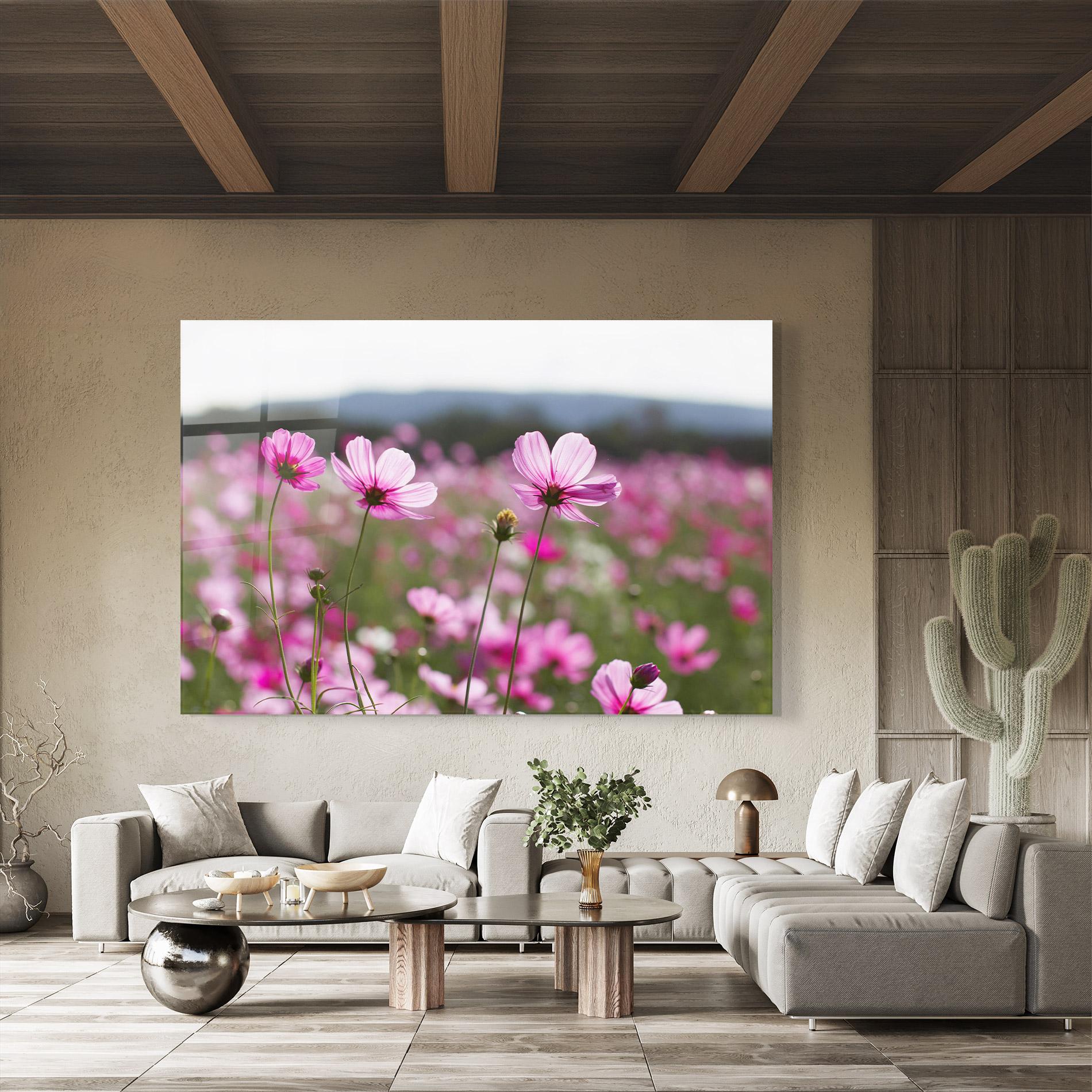 Стъклена картина Cosmos Flower mockup 8