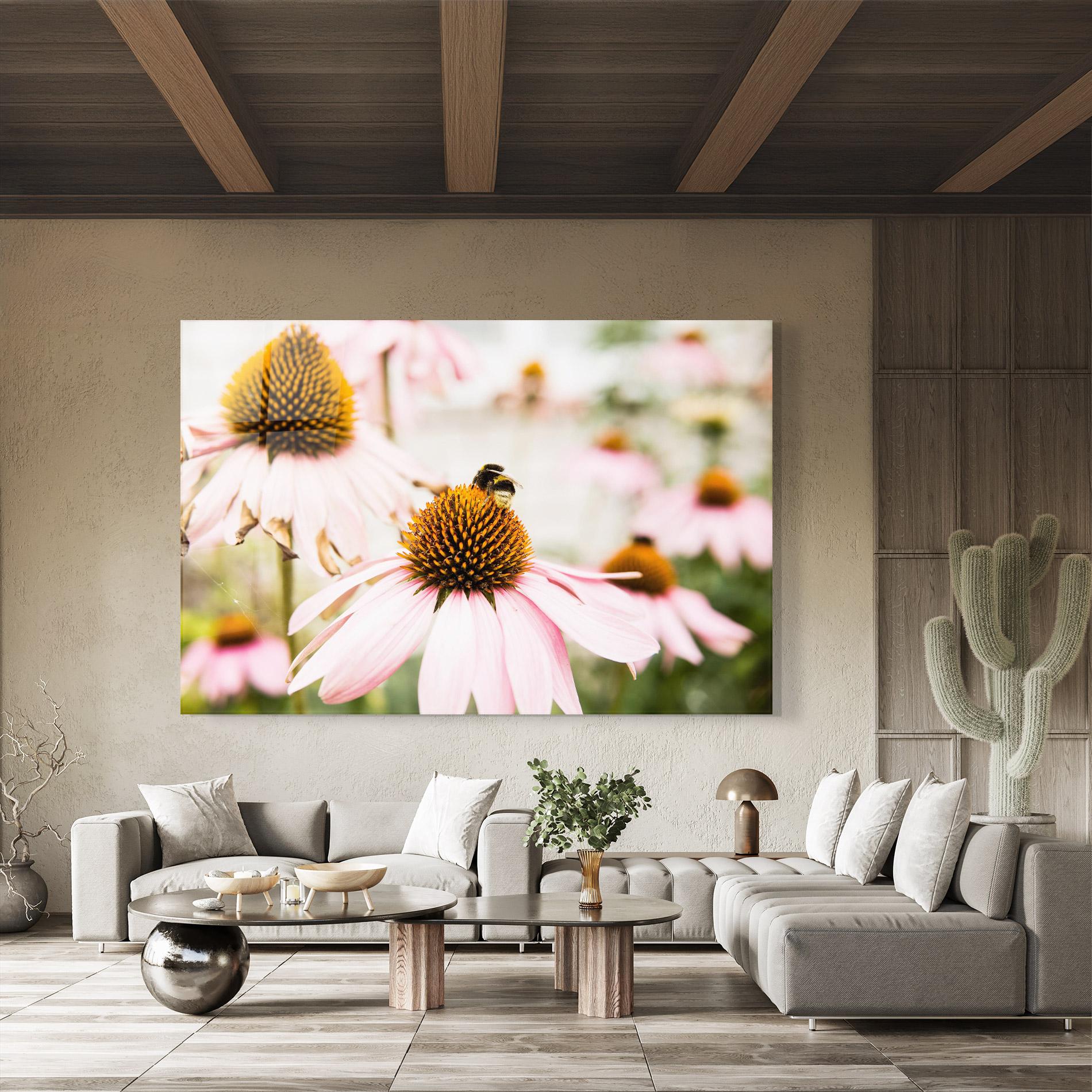 Стъклена картина Daylight Flower mockup 8
