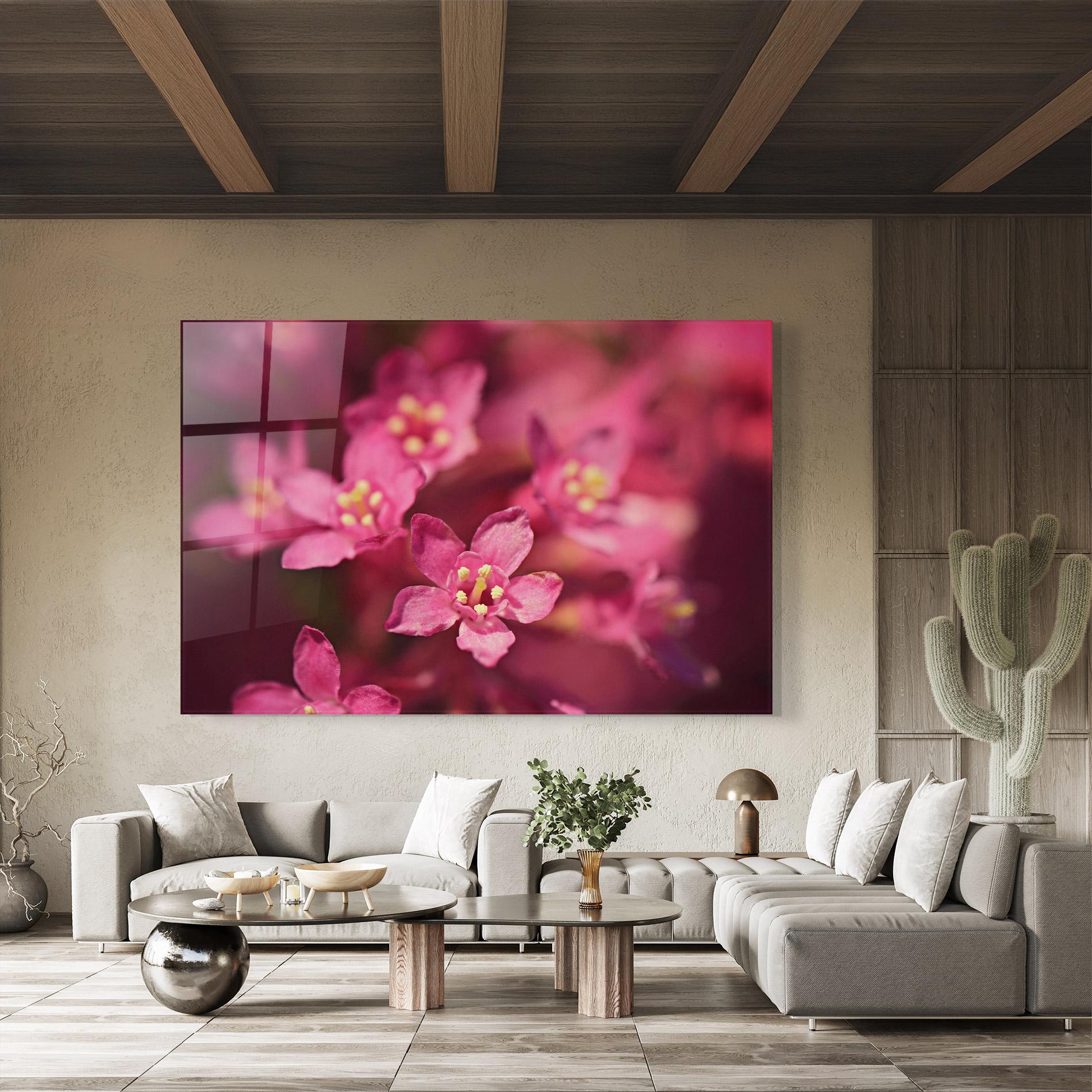 Стъклена картина Flower Background mockup 8