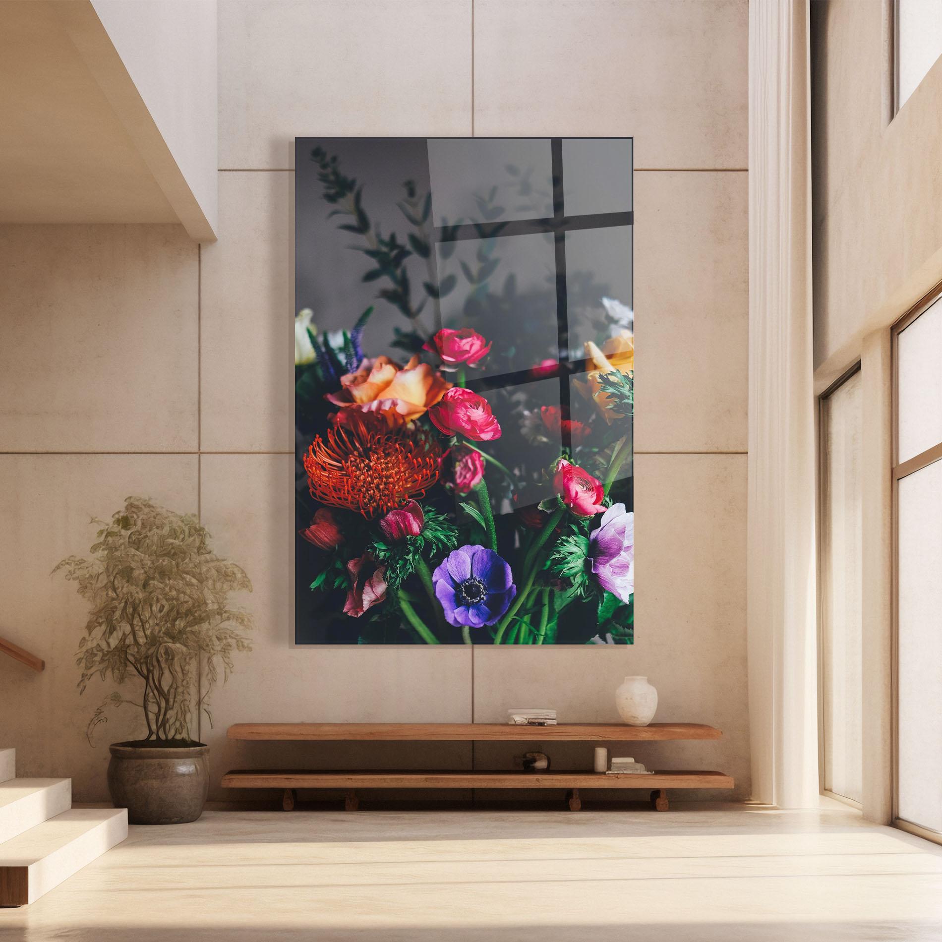 Стъклена картина Flower Garden mockup 8
