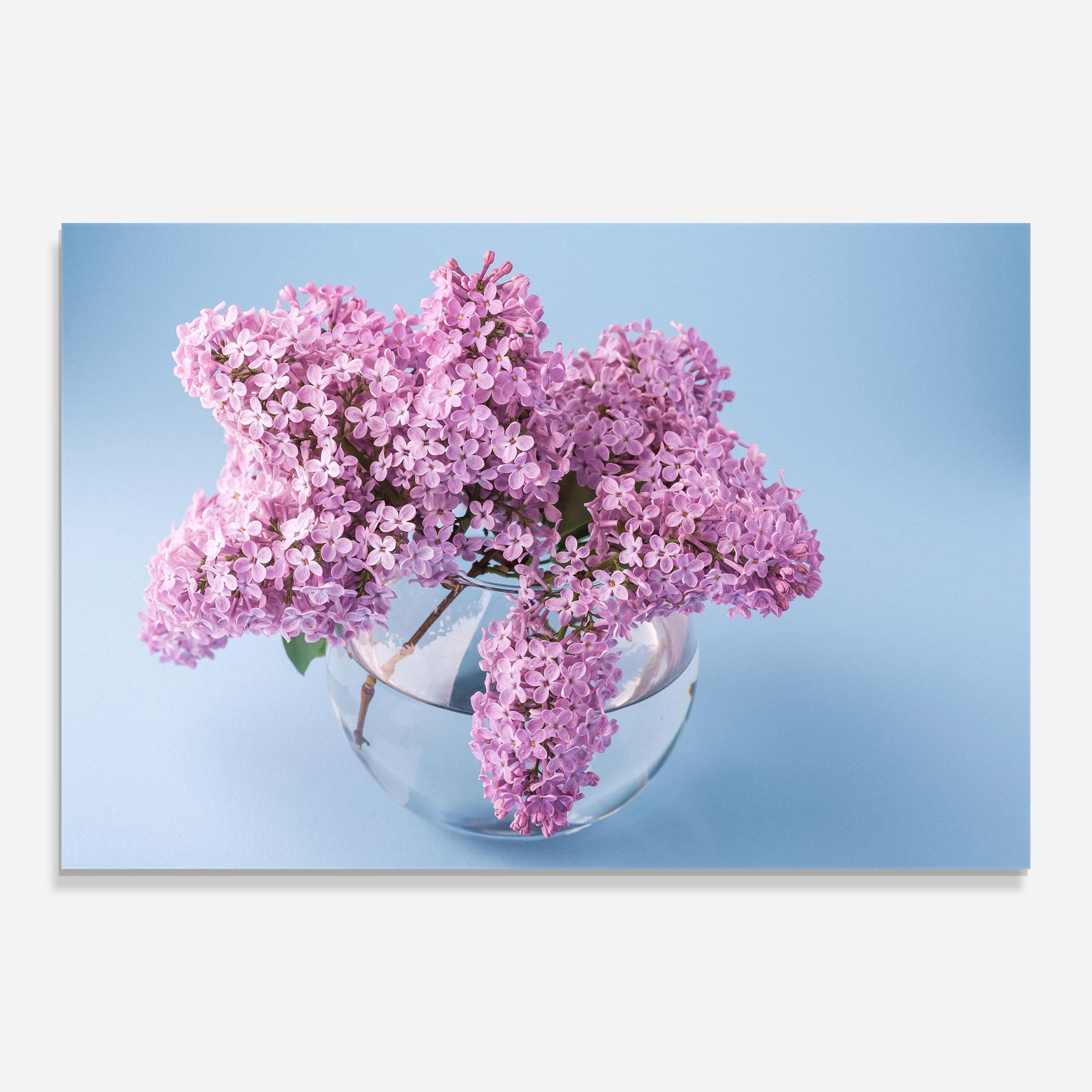 Стъклена картина Lilac Flower mockup 0